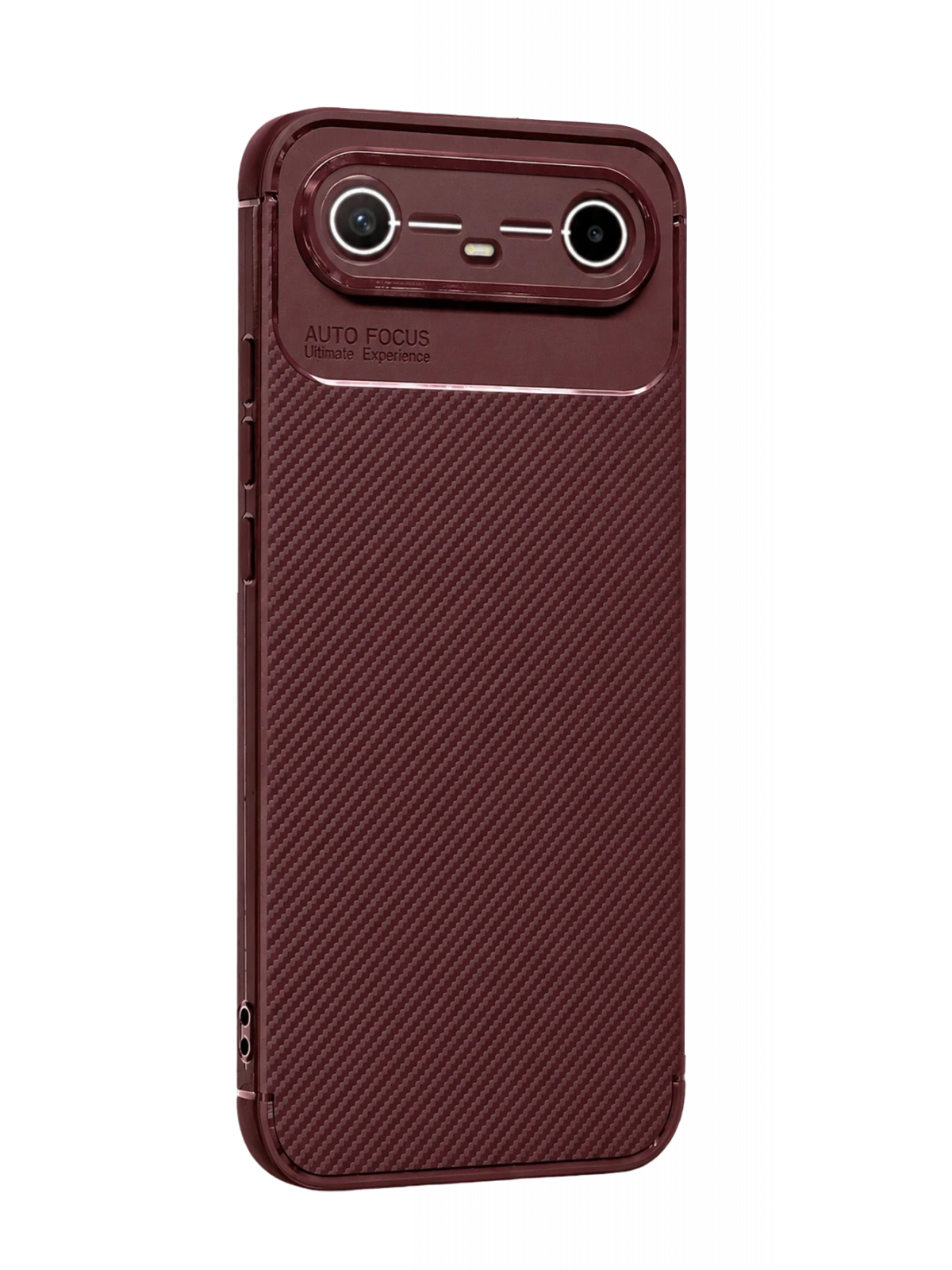 Newface Tecno Spark Slim 5G Auto Focus Karbon Kapak - Bordo