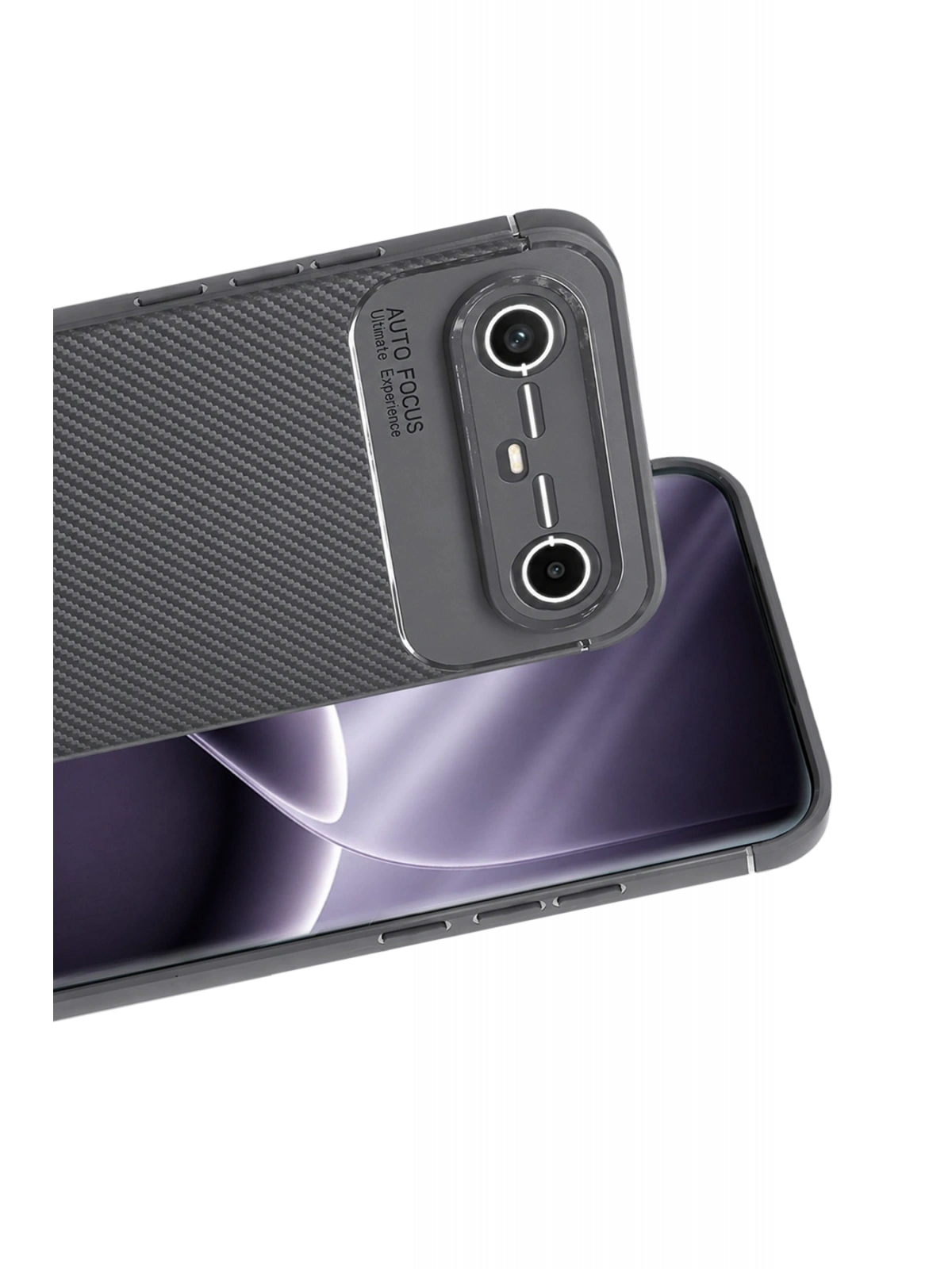 Newface Tecno Spark Slim 5G Auto Focus Karbon Kapak - Gri
