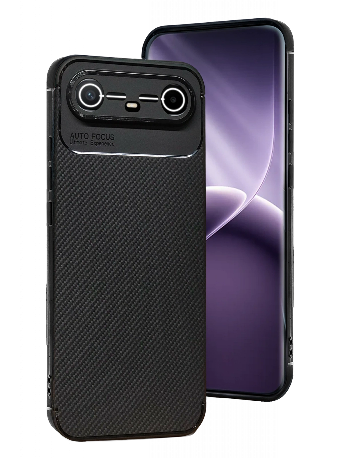 Newface Tecno Spark Slim 5G Auto Focus Karbon Kapak - Siyah