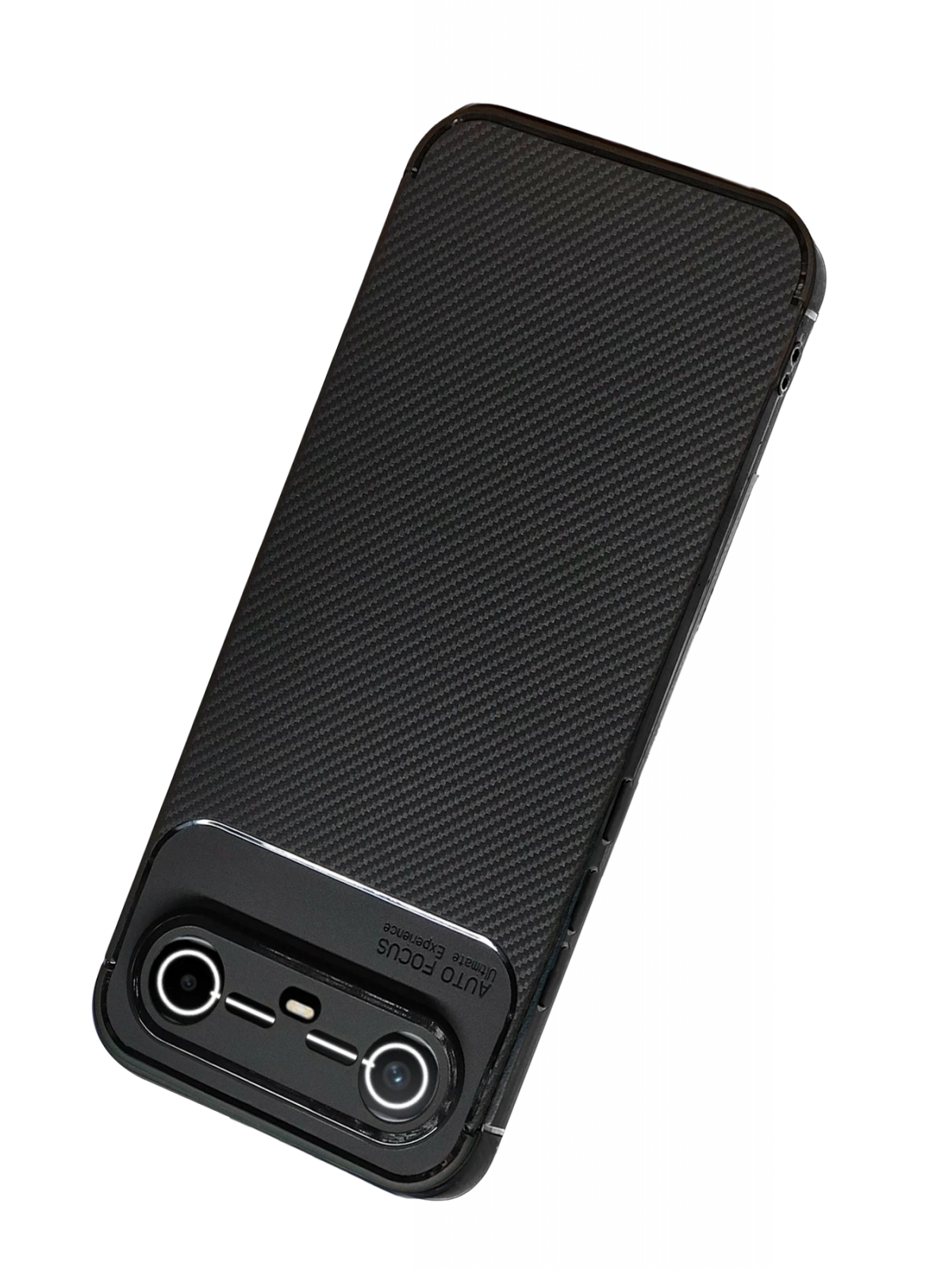 Newface Tecno Spark Slim 5G Auto Focus Karbon Kapak - Siyah