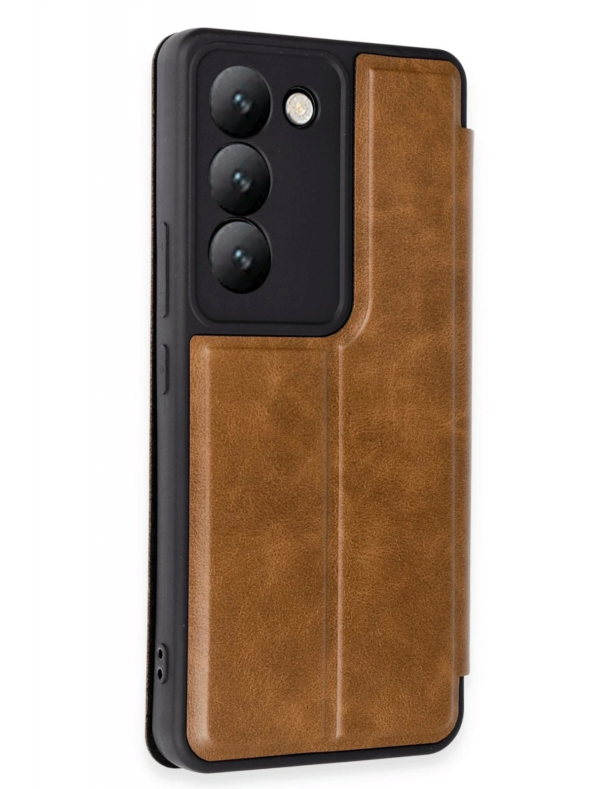Newface Vivo V30 Lite 4G Kılıf Flip Cover - Taba