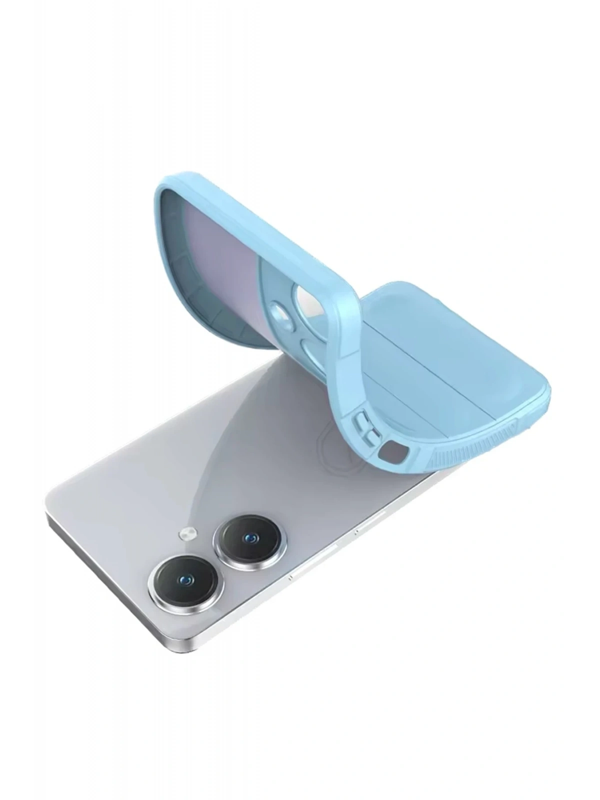 Newface Vivo Y27 Kılıf Optimum Silikon - Sky Blue