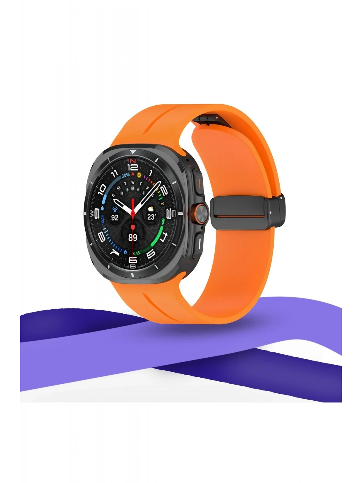 Newface Watch 7 Ultra KR418 Tender Silikon Kordon - Turuncu