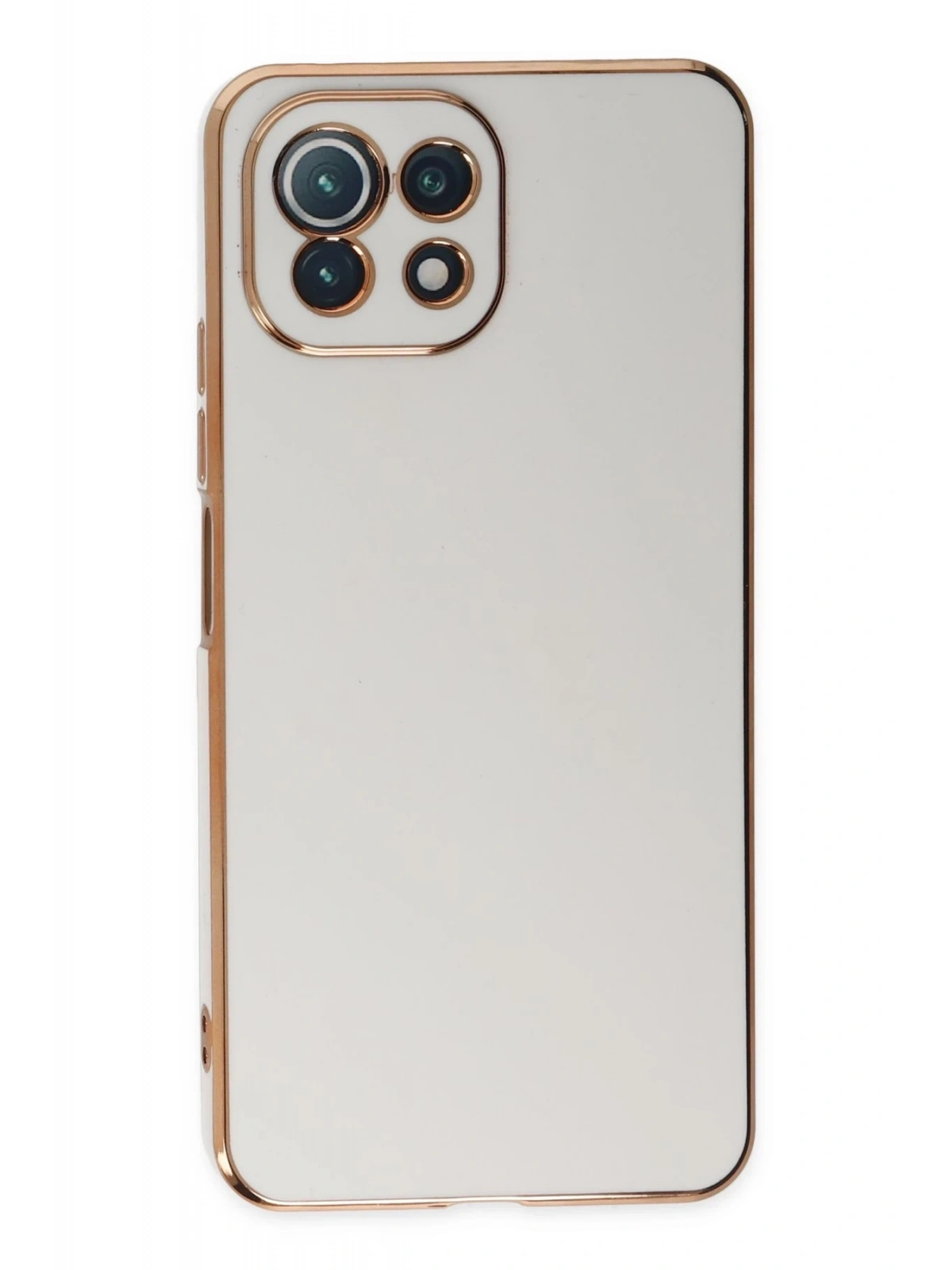 Newface Xiaomi Mİ 11 Lite Kılıf Volet Silikon - Beyaz