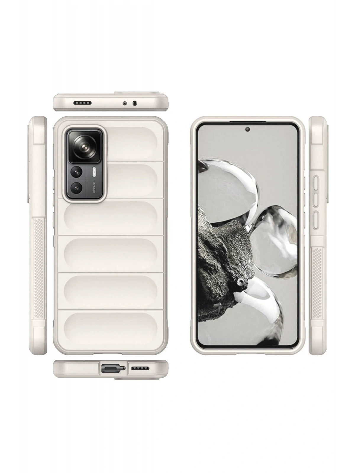 Newface Xiaomi Mi 12T Pro Kılıf Optimum Silikon - Krem