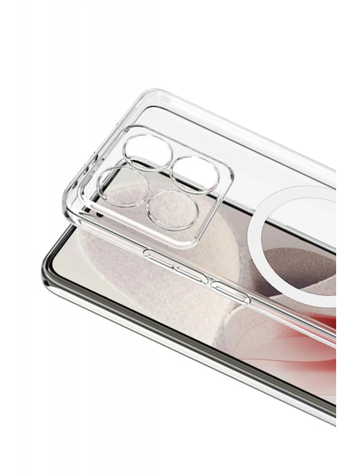 Newface Xiaomi Mi 14T Pro Combo Sert Şeffaf Magsafe Kapak - Şeffaf
