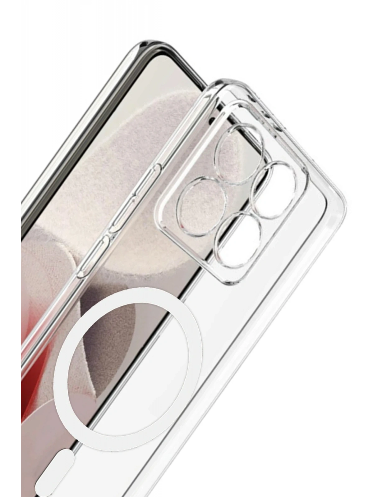 Newface Xiaomi Mi 14T Pro Combo Sert Şeffaf Magsafe Kapak - Şeffaf