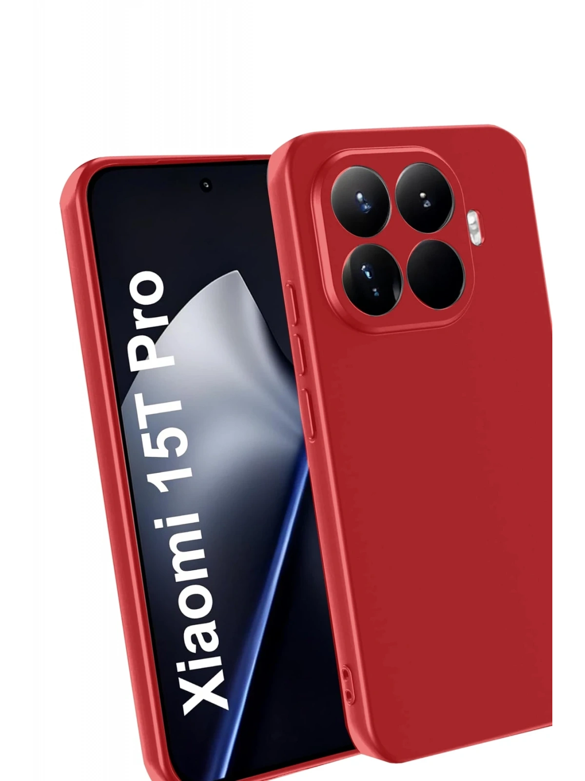 Newface Xiaomi Mi 15T Pro First Silikon - Kırmızı
