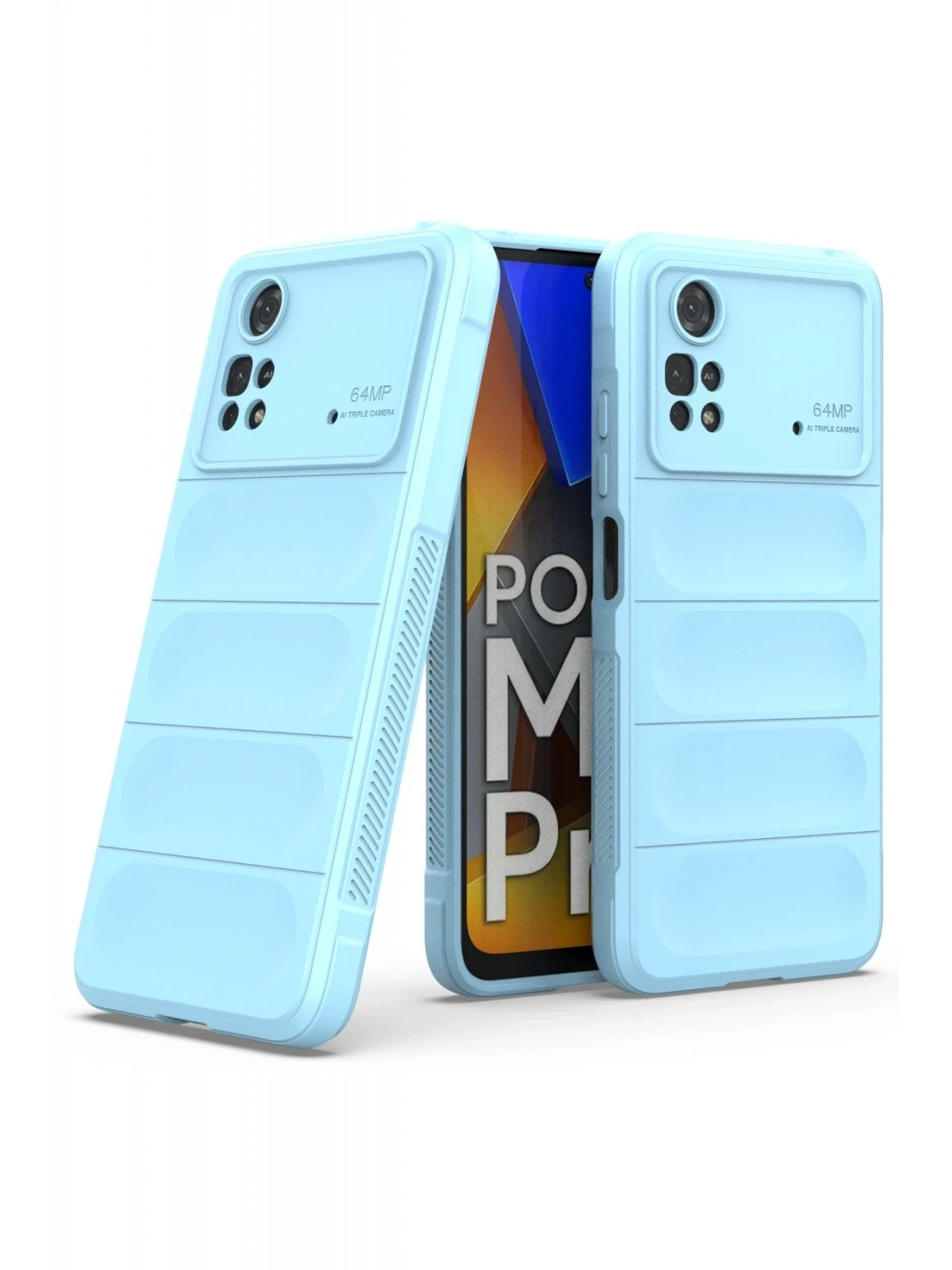Newface Xiaomi Poco M4 Pro 4G Kılıf Optimum Silikon - Sky Blue