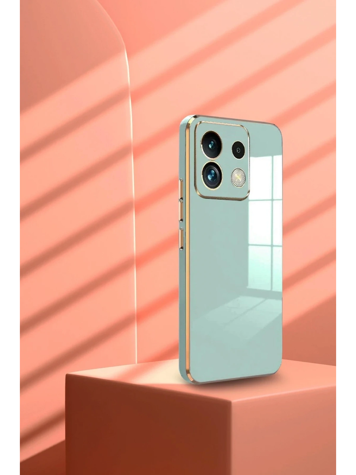 Newface Xiaomi Poco M6 Pro 4G Kılıf Volet Silikon - Mavi