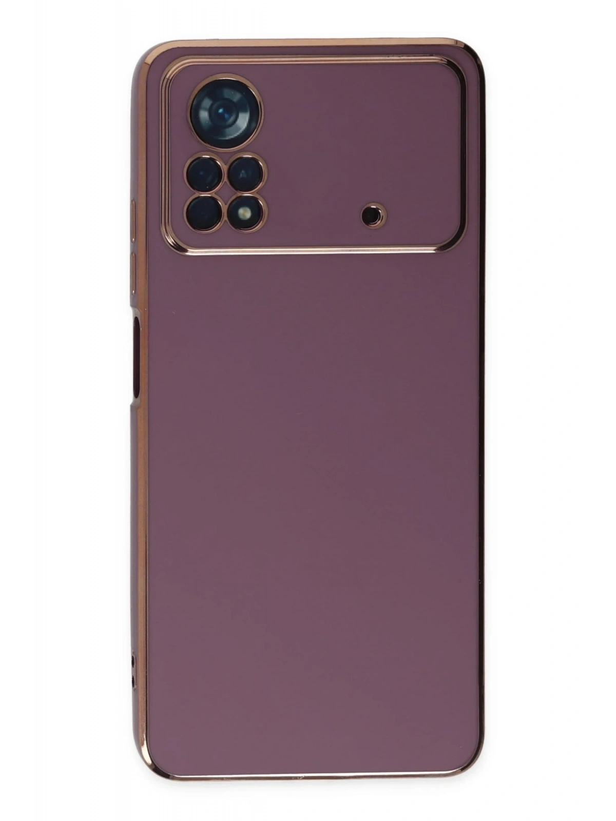 Newface Xiaomi Poco X4 Pro 5G Kılıf Volet Silikon - Mor