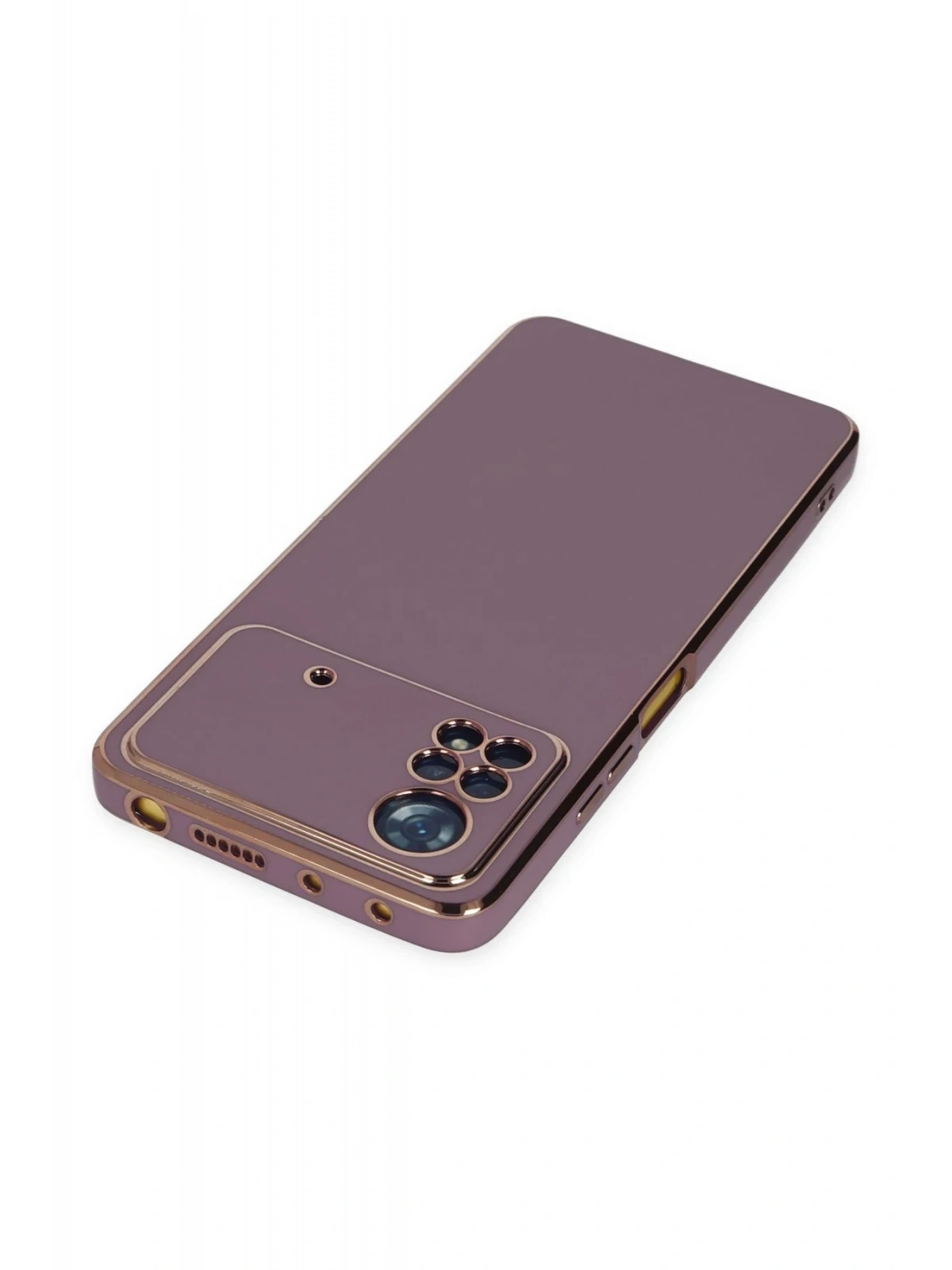 Newface Xiaomi Poco X4 Pro 5G Kılıf Volet Silikon - Mor
