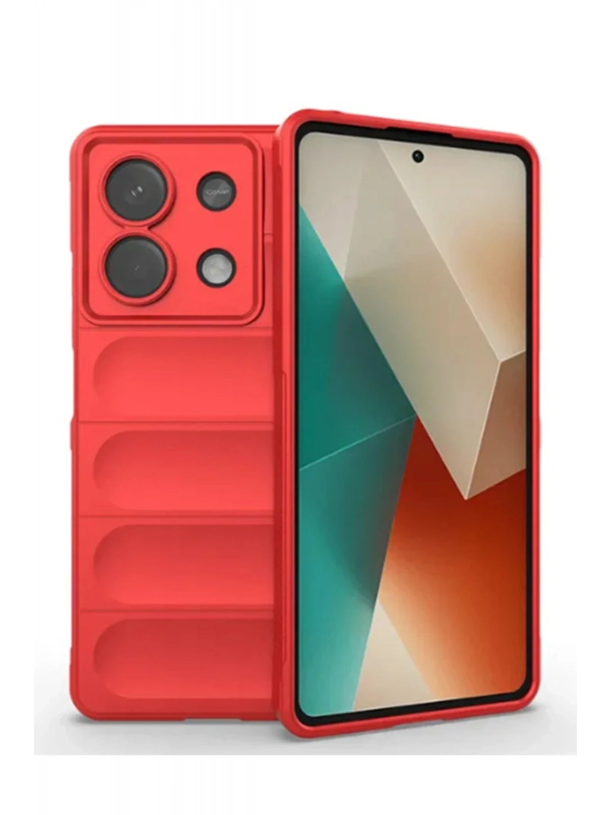 Newface Xiaomi Poco X6 Kılıf Optimum Silikon - Kırmızı
