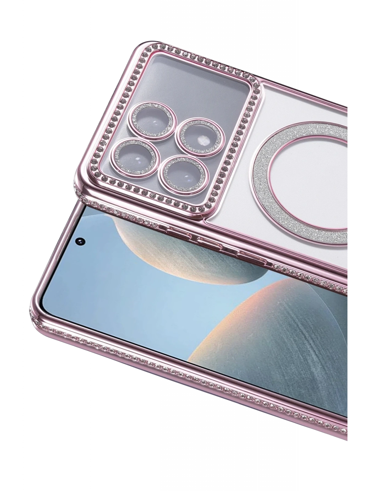 Newface Xiaomi Poco X6 Pro Joke Simli Magneticsafe Kılıf - Pembe
