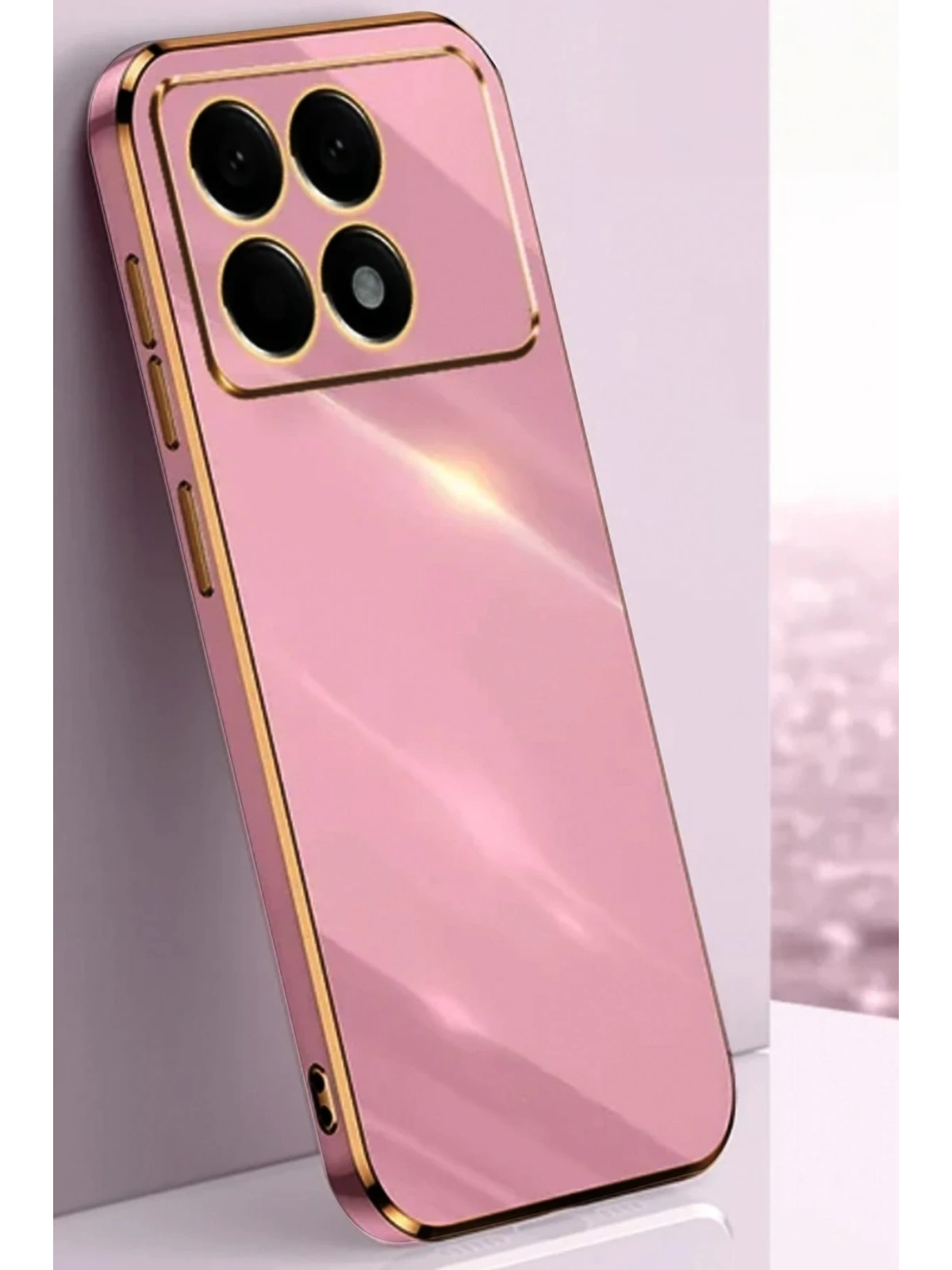 Newface Xiaomi Poco X6 Pro Kılıf Volet Silikon - Mor