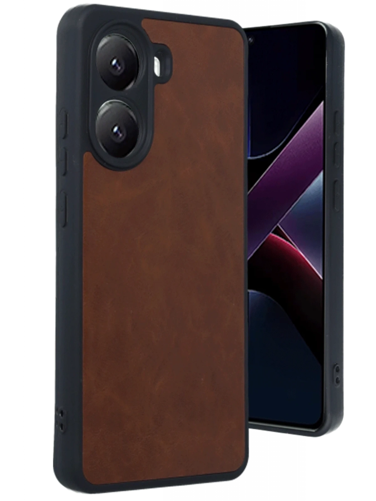 Newface Xiaomi Poco X7 Pro Kılıf Aras Deri Kapak - Taba