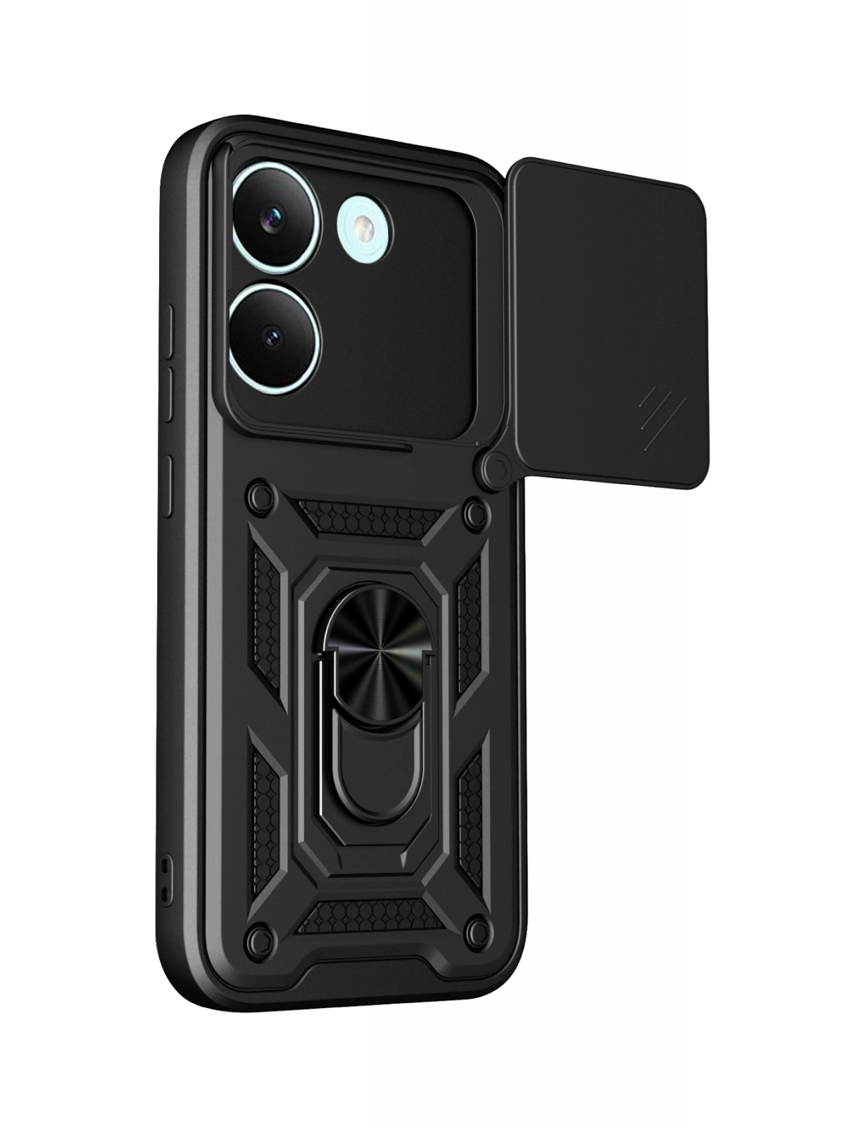 Newface Xiaomi Poco X8 Pro Pars Lens Yüzüklü Silikon - Siyah