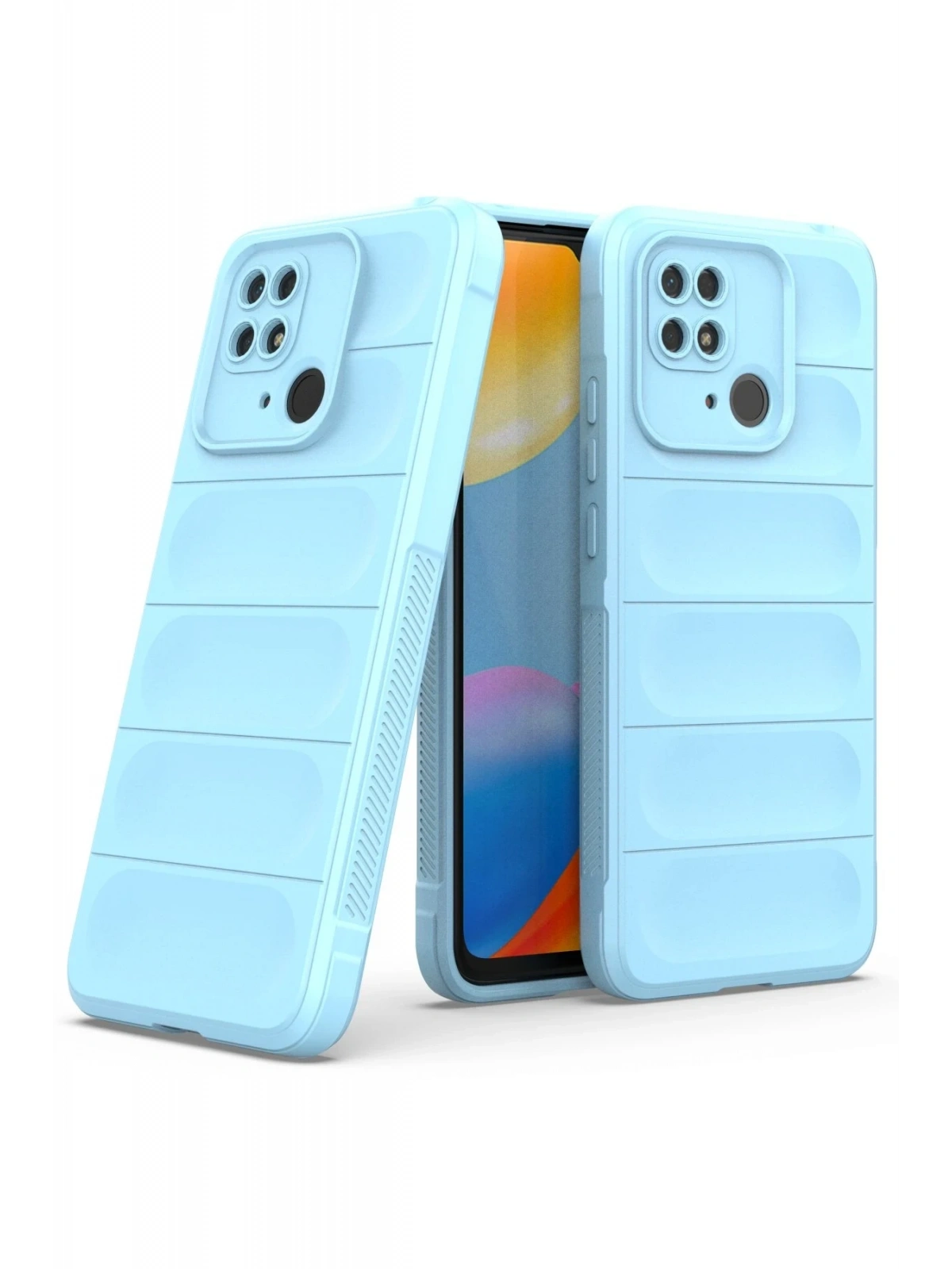 Newface Xiaomi Redmi 10C Kılıf Optimum Silikon - Sky Blue