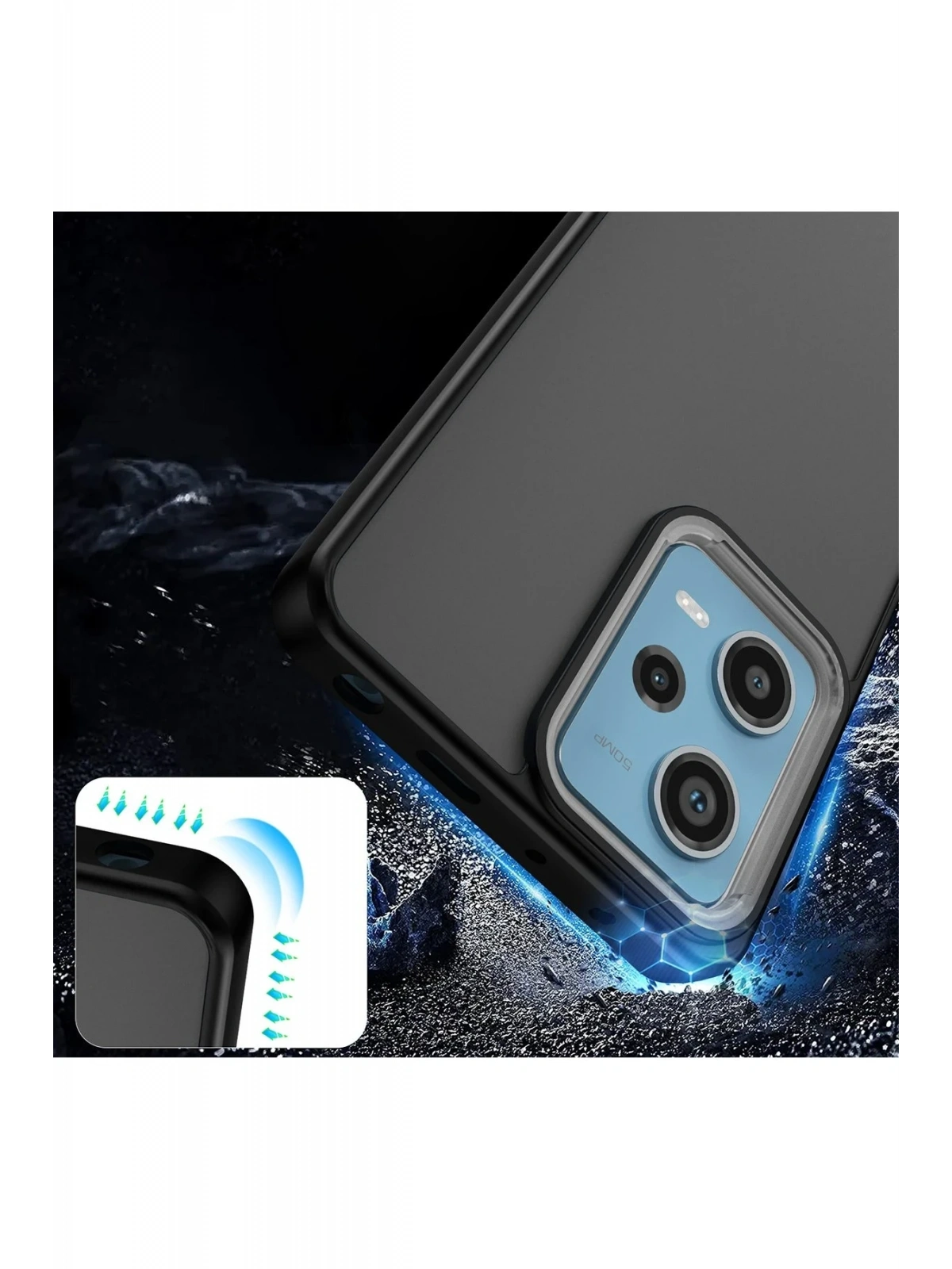 Newface Xiaomi Redmi 13 4G Kılıf Elegant Kapak - Siyah
