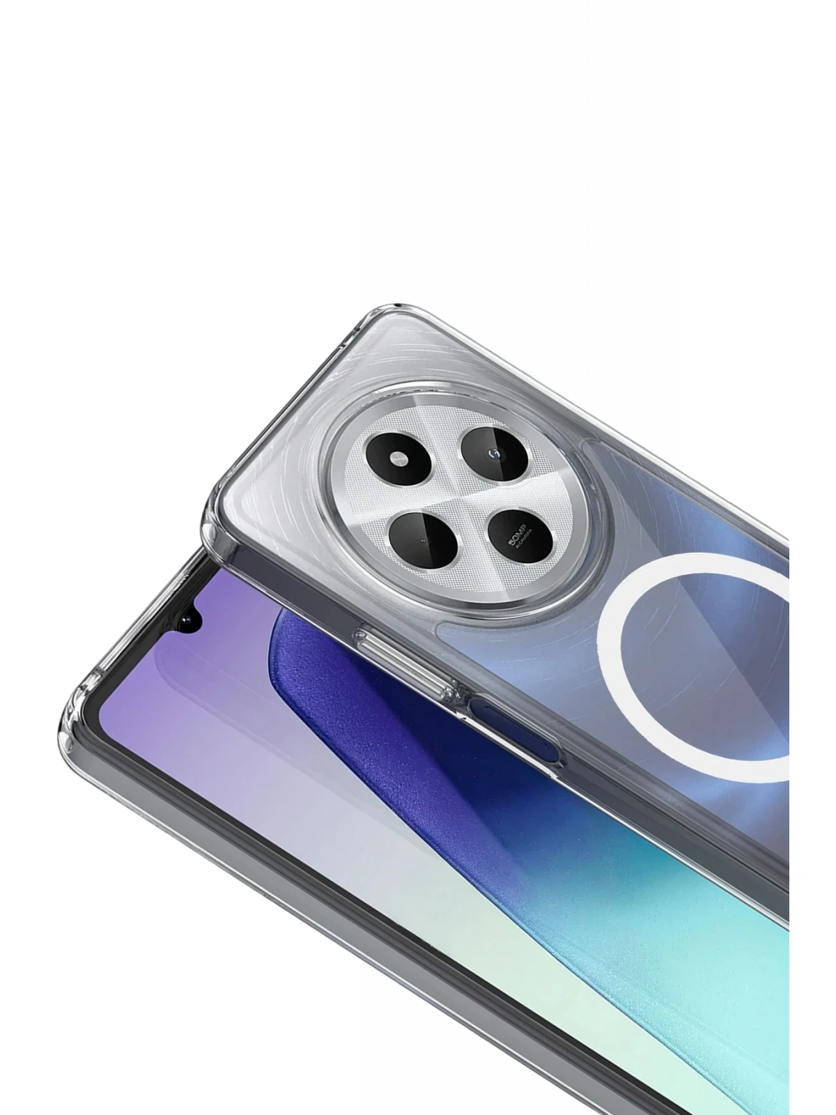 Newface Xiaomi Redmi 14C Combo Sert Şeffaf Magsafe Kapak - Şeffaf