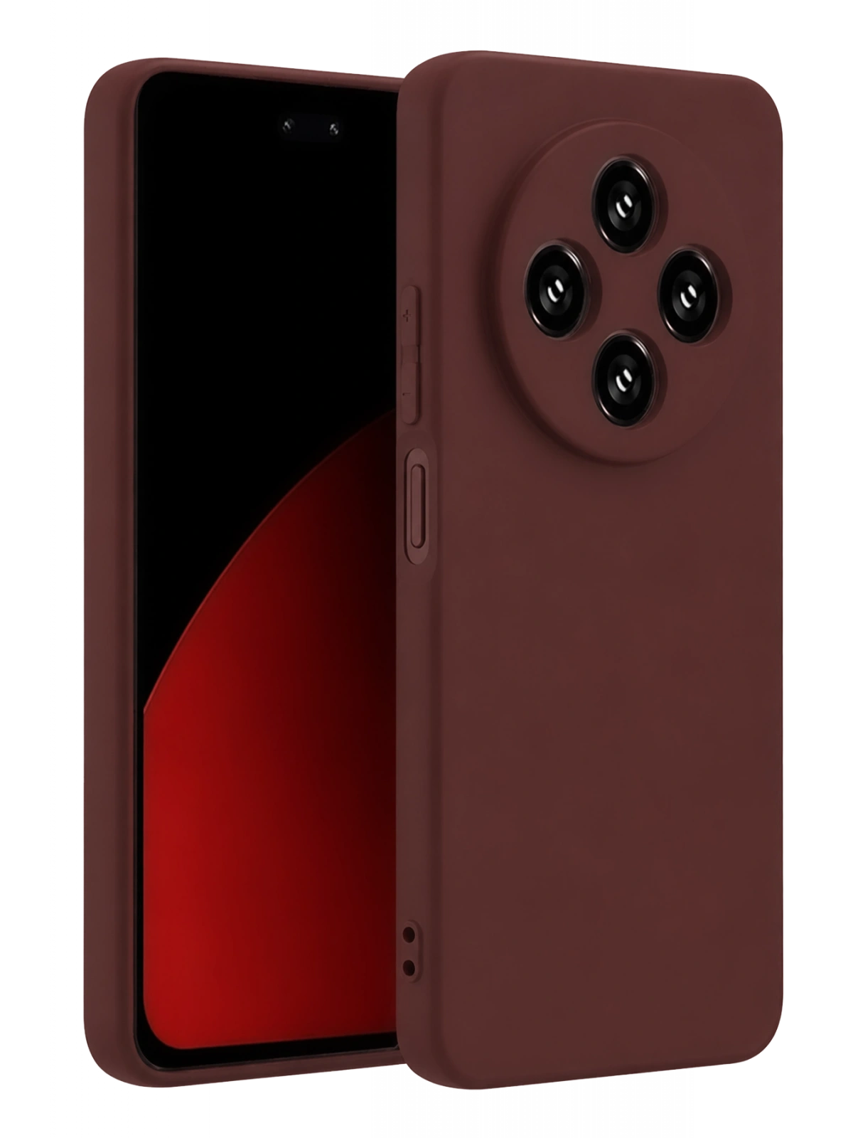 Newface Xiaomi Redmi 14C Kılıf First Silikon - Bordo