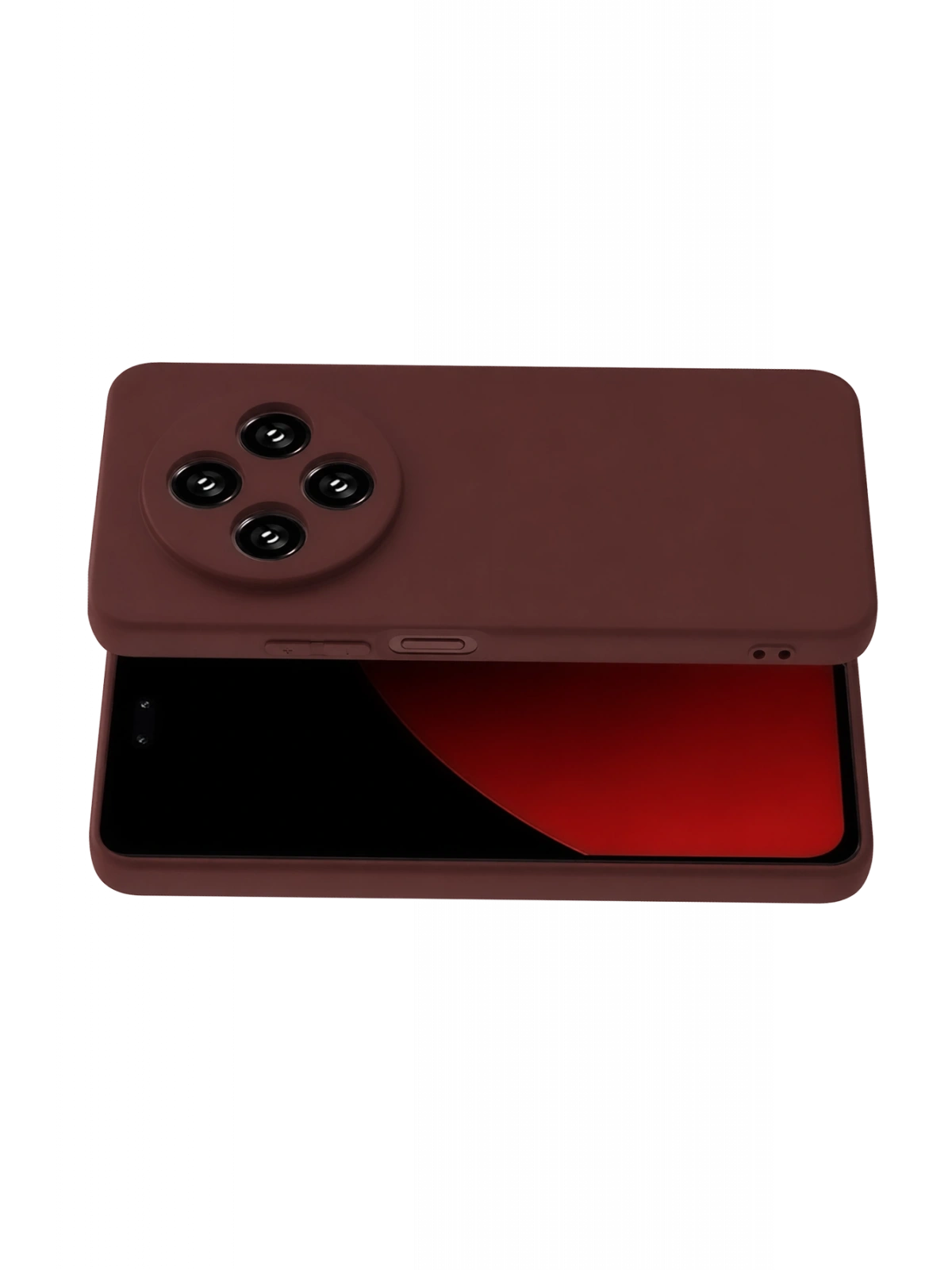 Newface Xiaomi Redmi 14C Kılıf First Silikon - Bordo