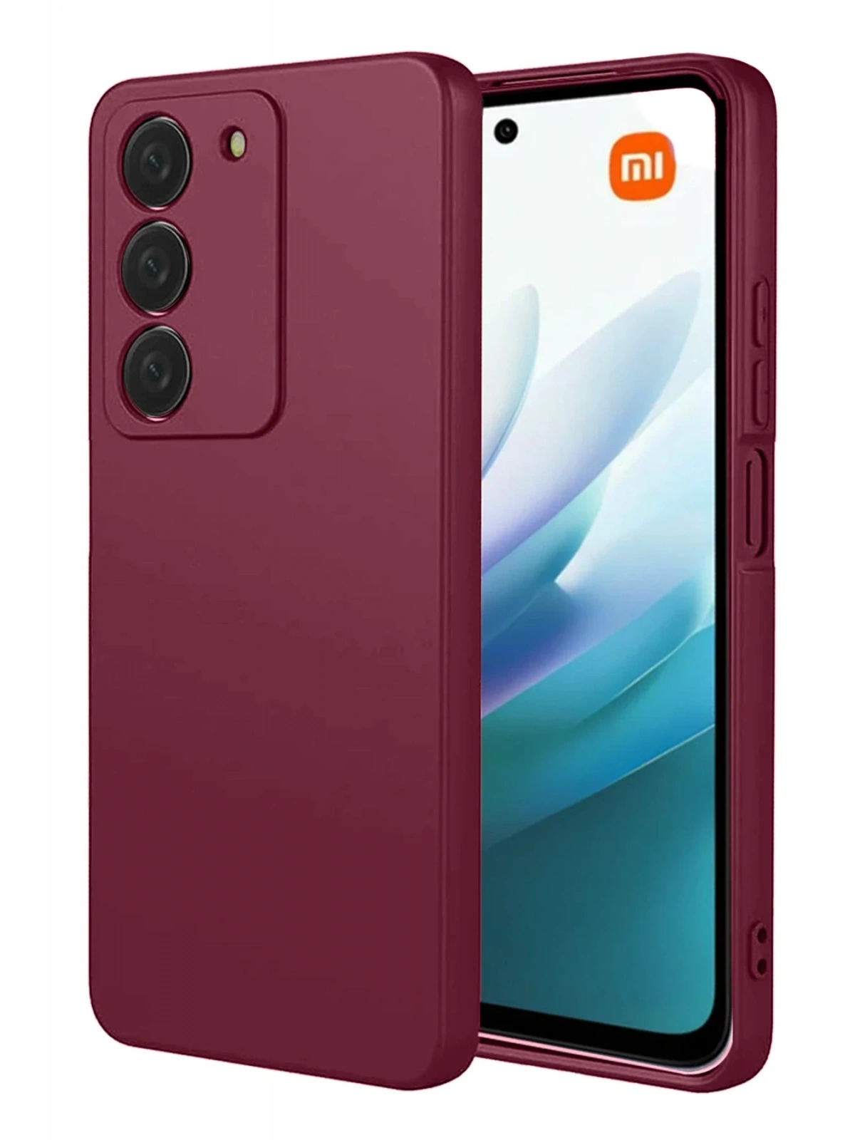 Newface Xiaomi Redmi 15 4G First Silikon - Bordo