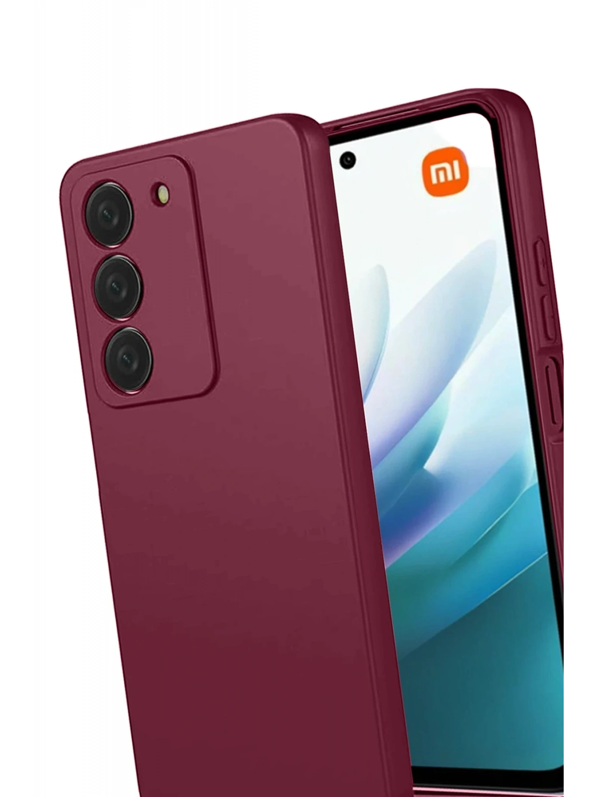 Newface Xiaomi Redmi 15 4G First Silikon - Bordo