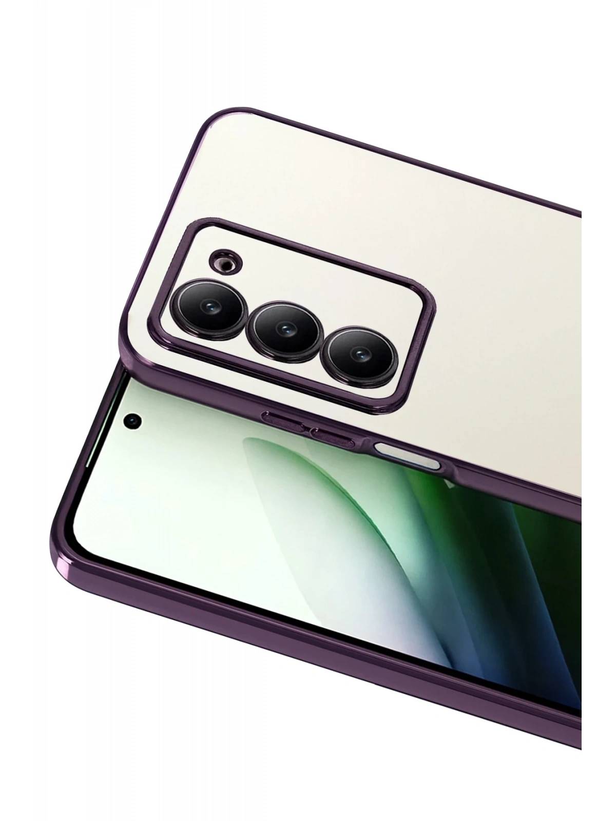 Newface Xiaomi Redmi 15 4G Razer Lensli Silikon - Mor
