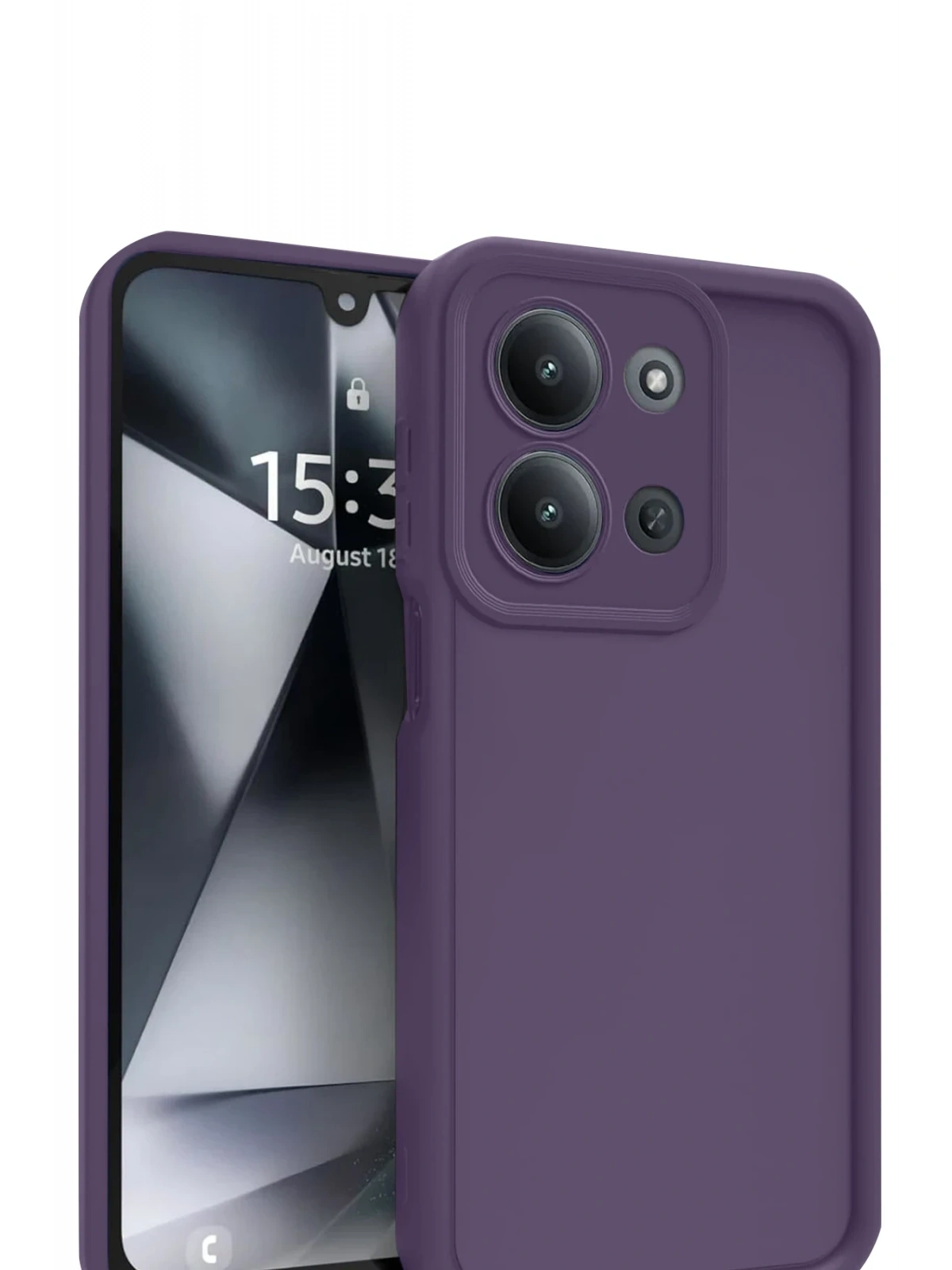 Newface Xiaomi Redmi 15C 4G Viera Silikon - Mürdüm