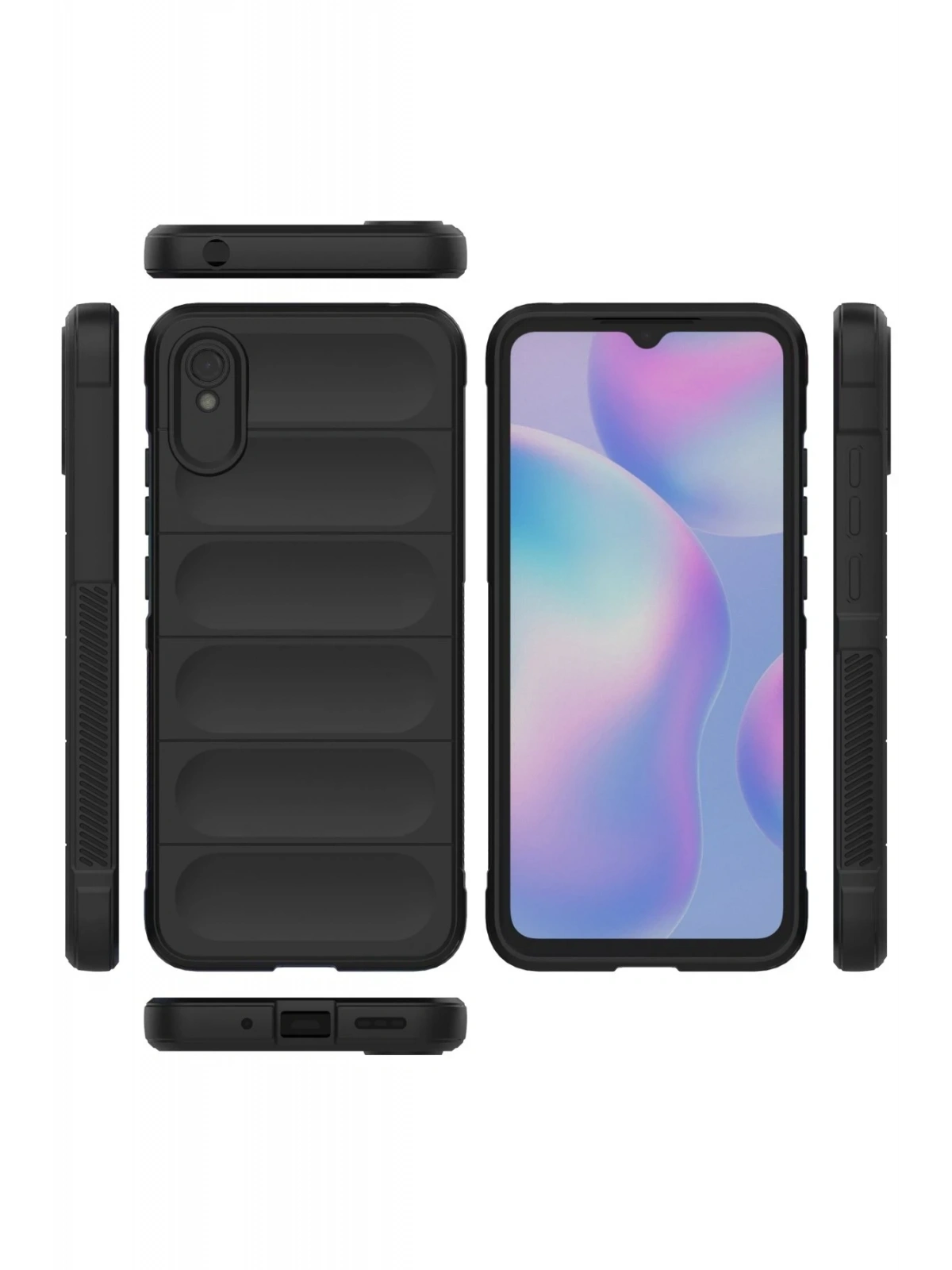 Newface Xiaomi Redmi 9A Kılıf Optimum Silikon - Siyah