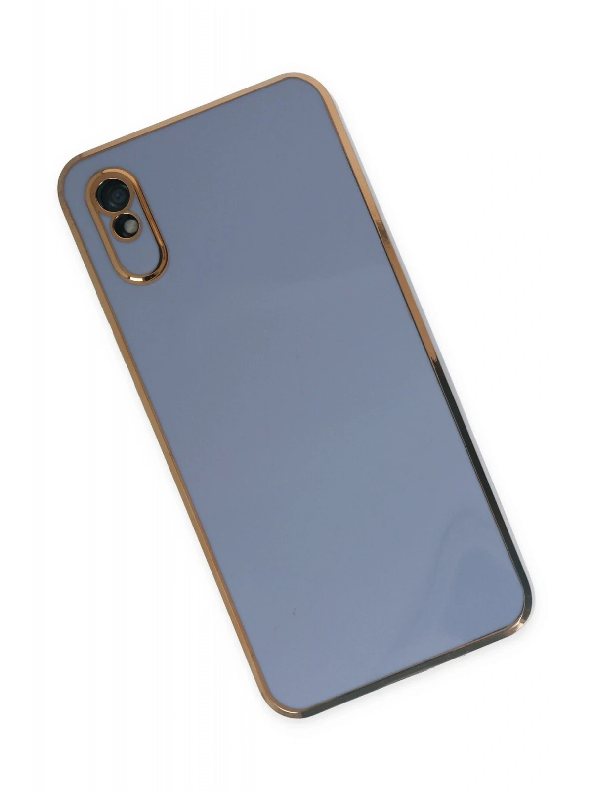 Newface Xiaomi Redmi 9A Kılıf Volet Silikon - Mavi