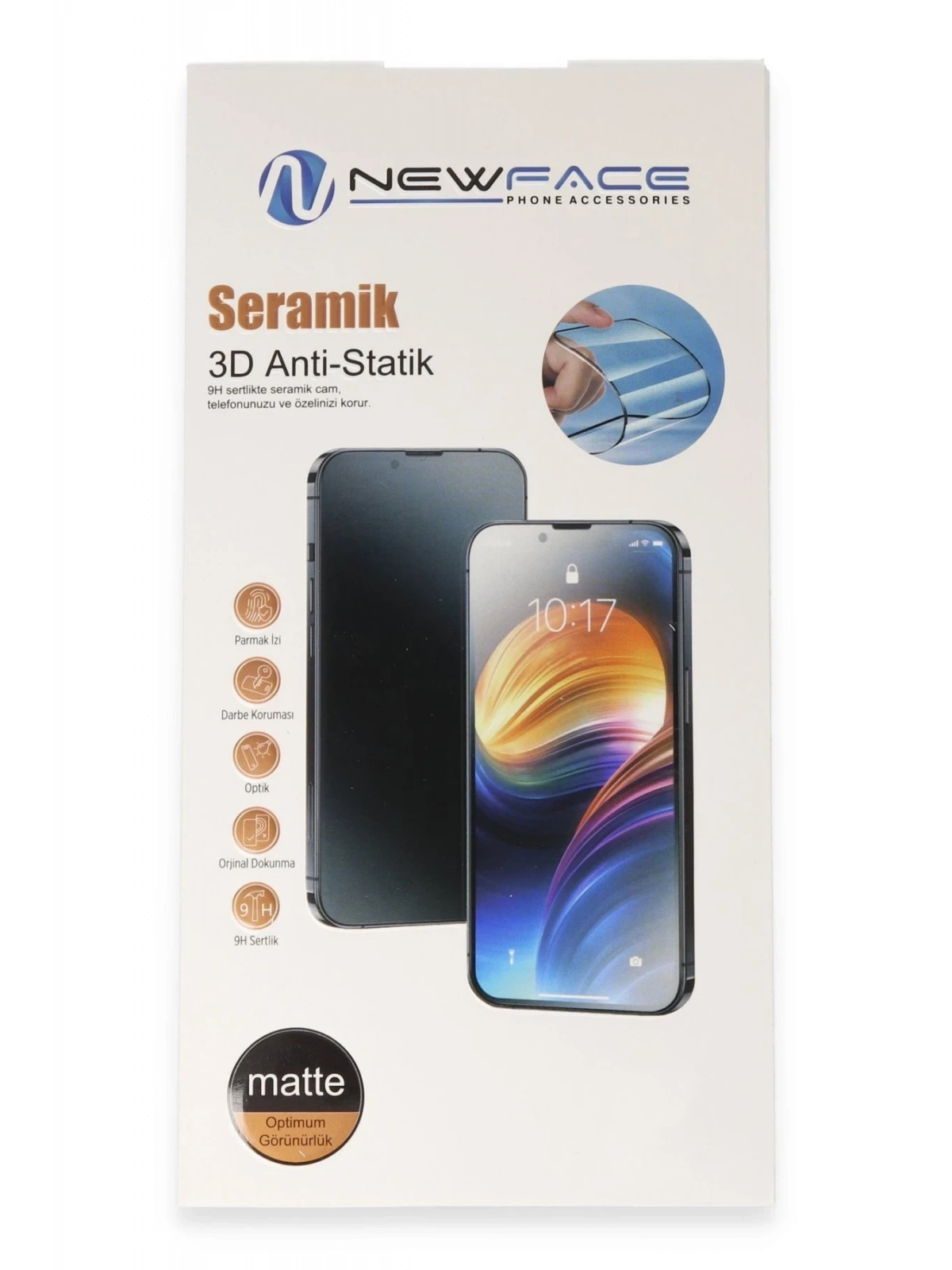 Newface Xiaomi Redmi Note 10 3D Antistatik Mat Seramik Nano Ekran Koruyucu