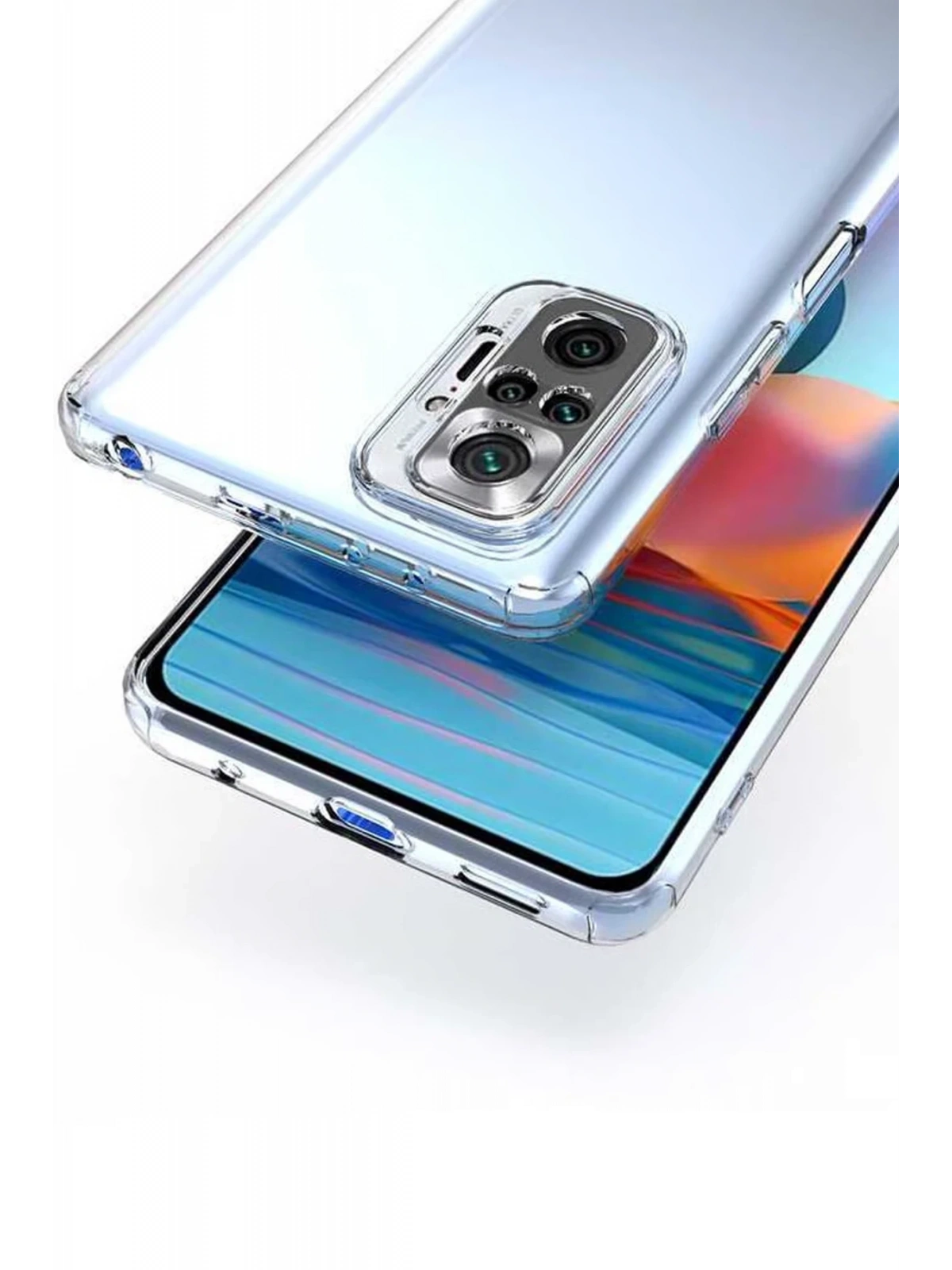 Newface Xiaomi Redmi Note 10 5G Kılıf Lüx Şeffaf Silikon