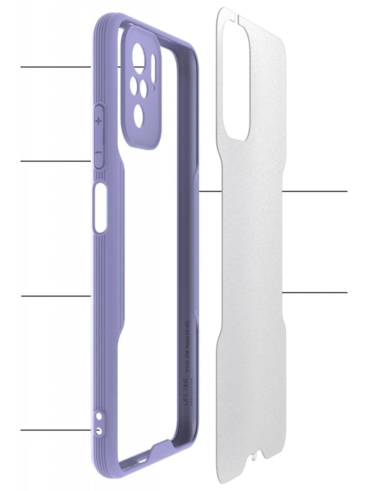 Newface Xiaomi Redmi Note 10 Kılıf Platin Silikon - Yeşil