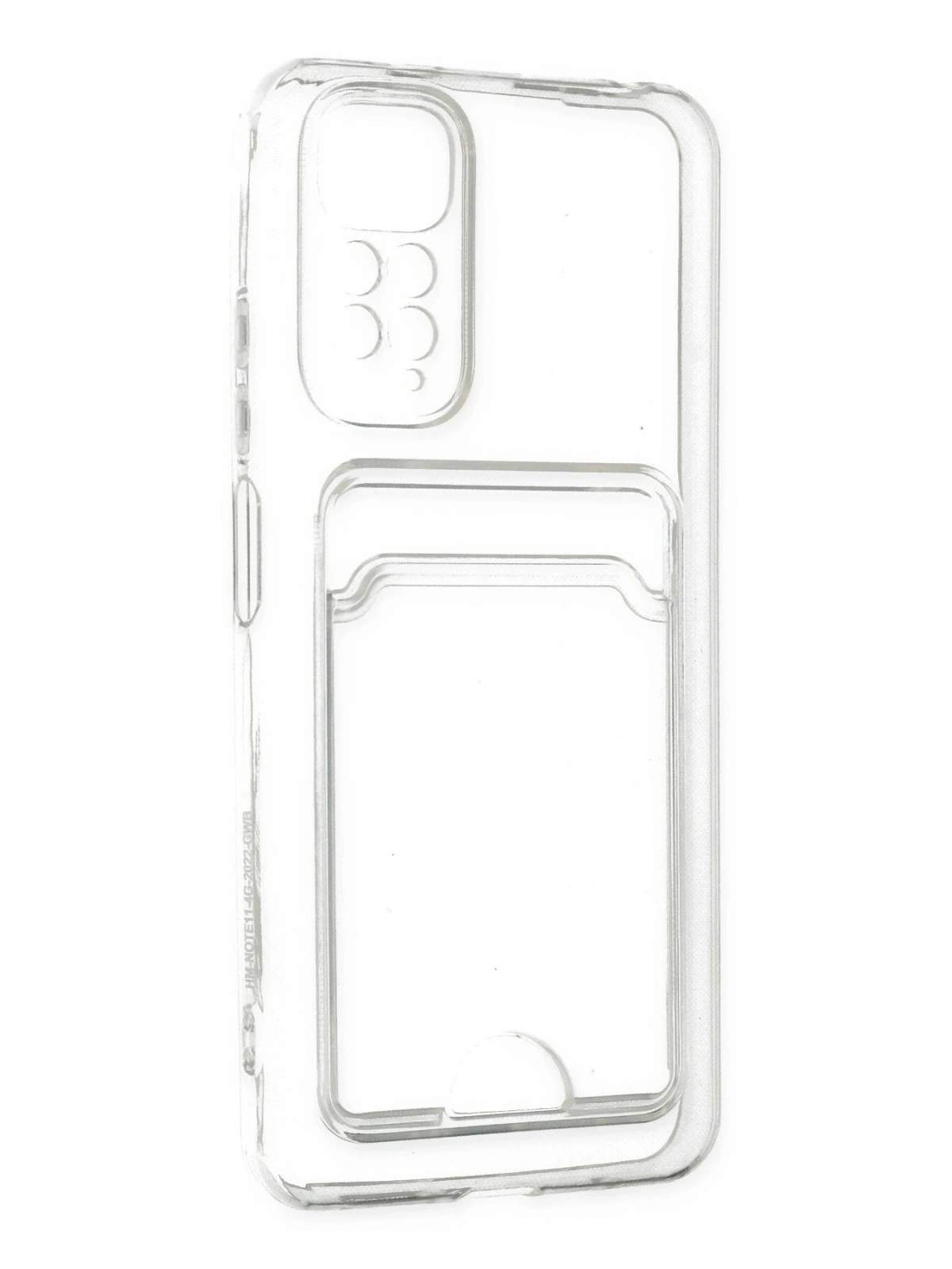 Newface Xiaomi Redmi Note 11 Kılıf Kart Şeffaf Silikon - Şeffaf
