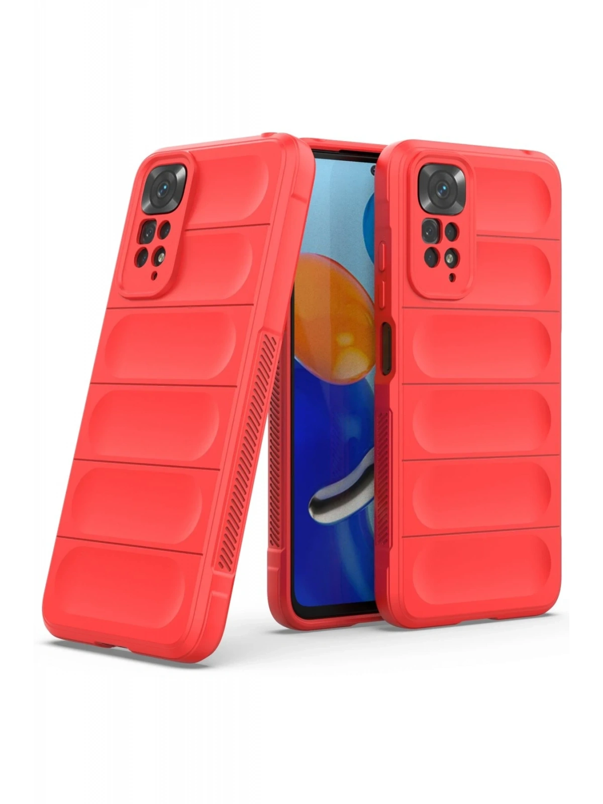 Newface Xiaomi Redmi Note 11 Kılıf Optimum Silikon - Kırmızı
