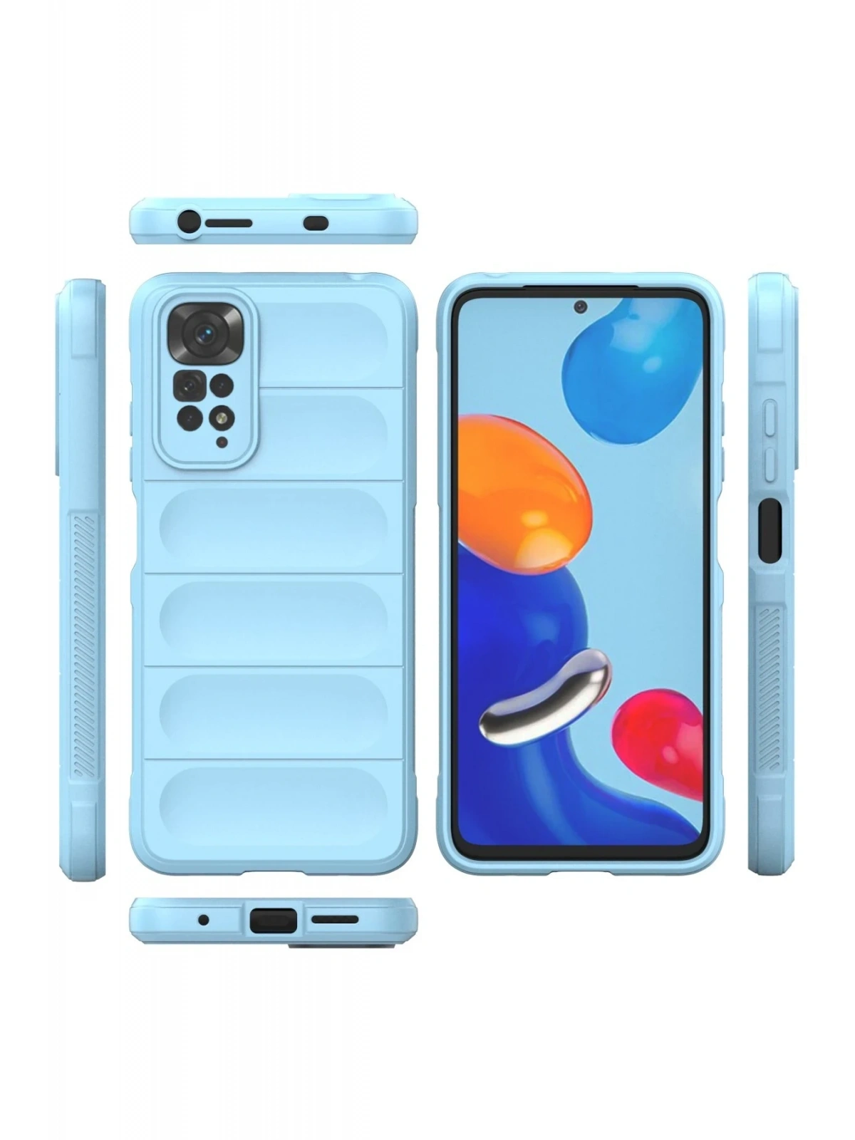 Newface Xiaomi Redmi Note 11 Kılıf Optimum Silikon - Sky Blue