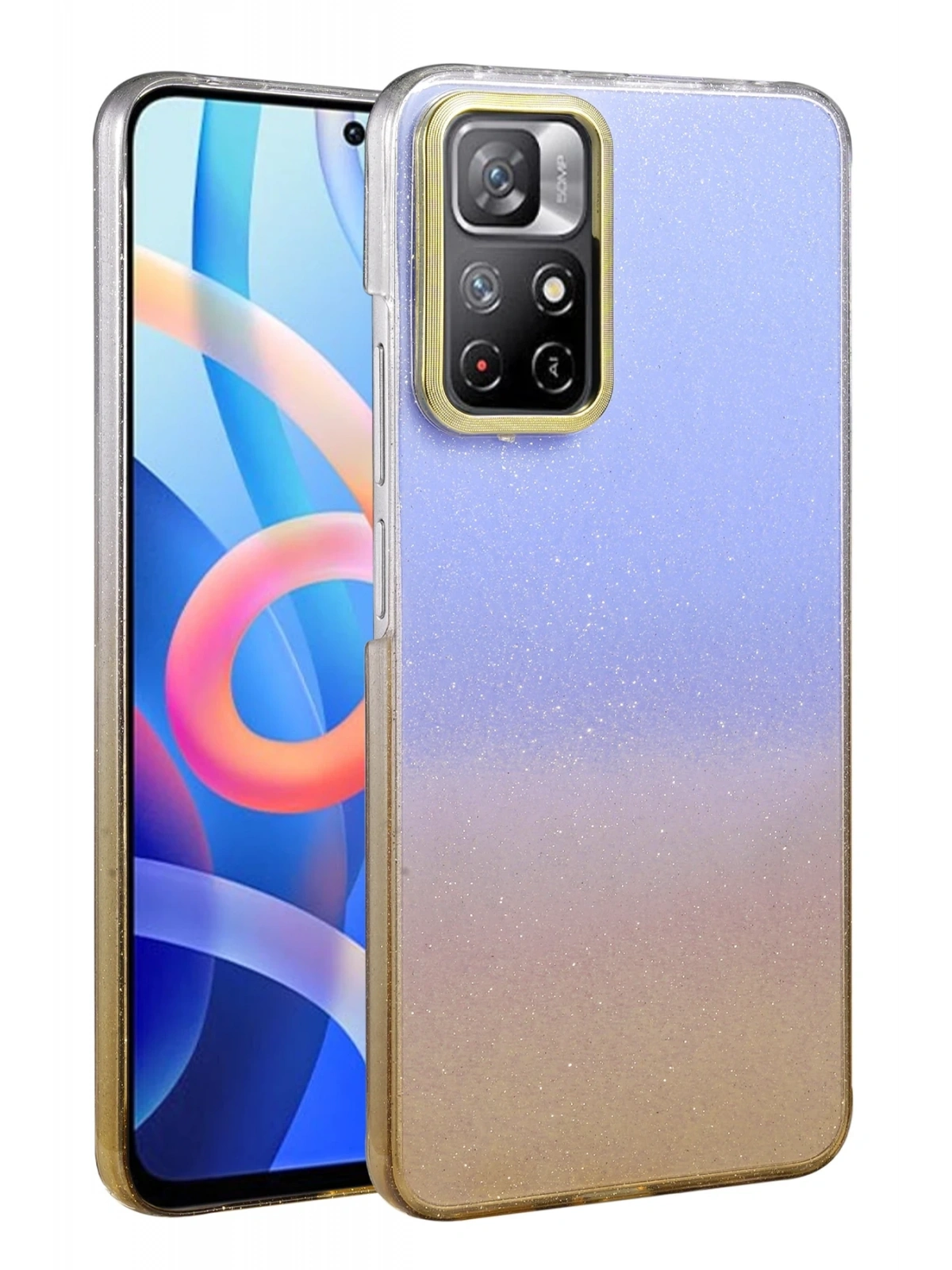 Newface Xiaomi Redmi Note 11 Pro Glossy Kapak - Çöl Titanyum