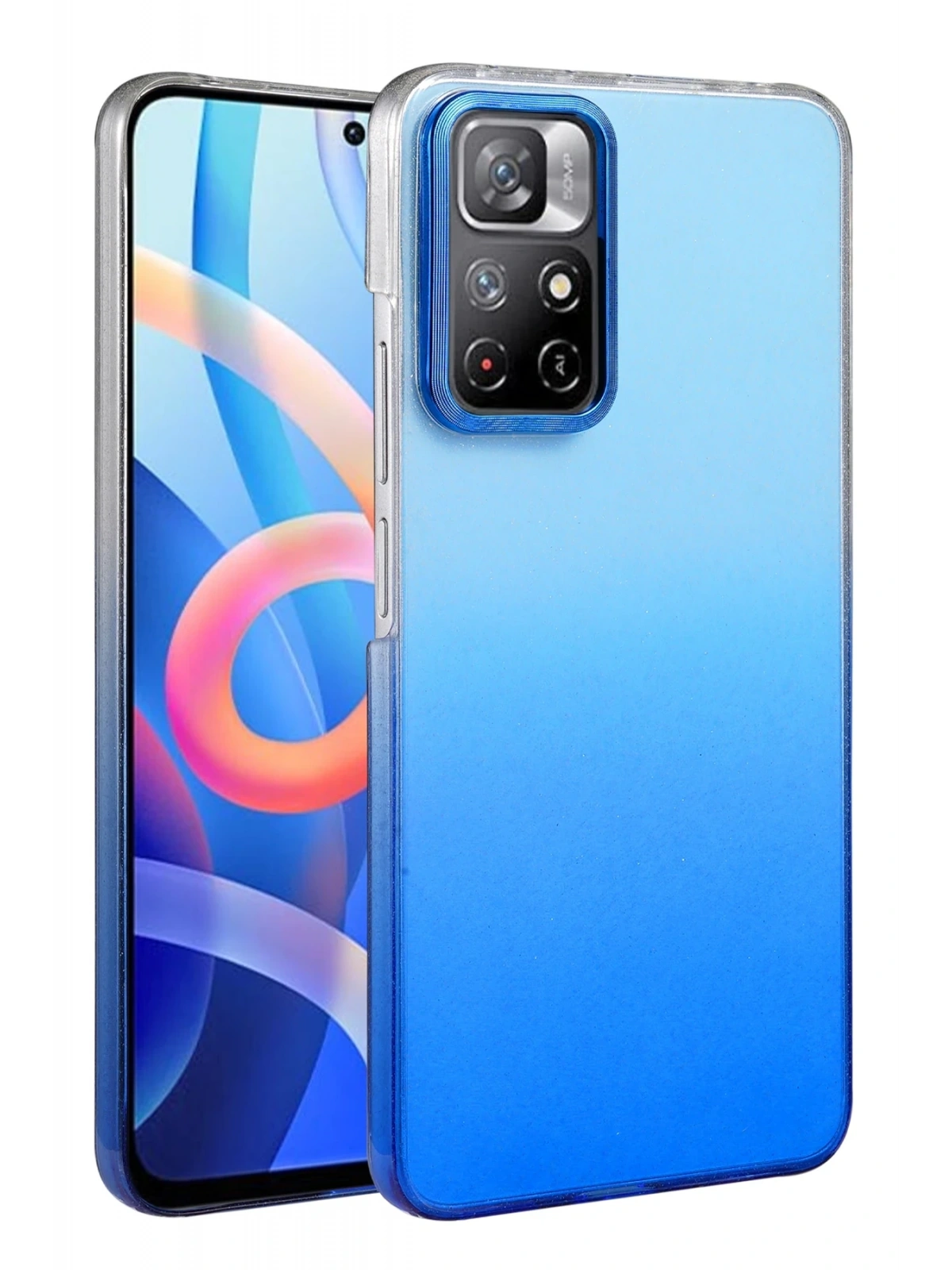 Newface Xiaomi Redmi Note 11 Pro Glossy Kapak - Mavi