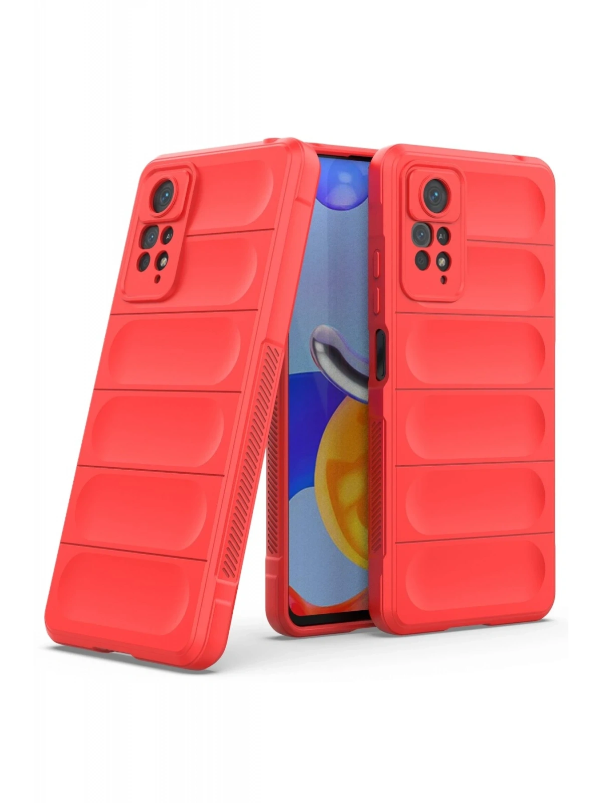 Newface Xiaomi Redmi Note 11 Pro Kılıf Optimum Silikon - Kırmızı