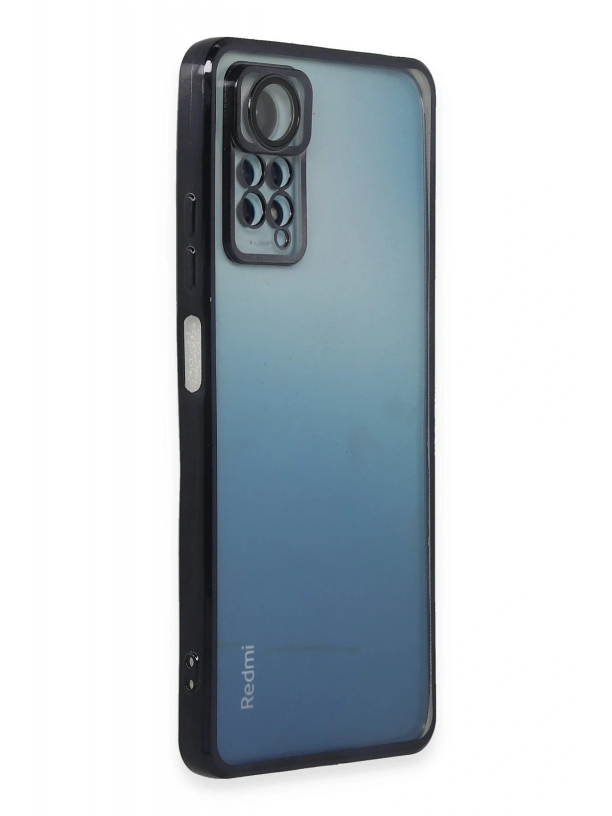 Newface Xiaomi Redmi Note 11 Pro Kılıf Razer Lensli Silikon - Siyah
