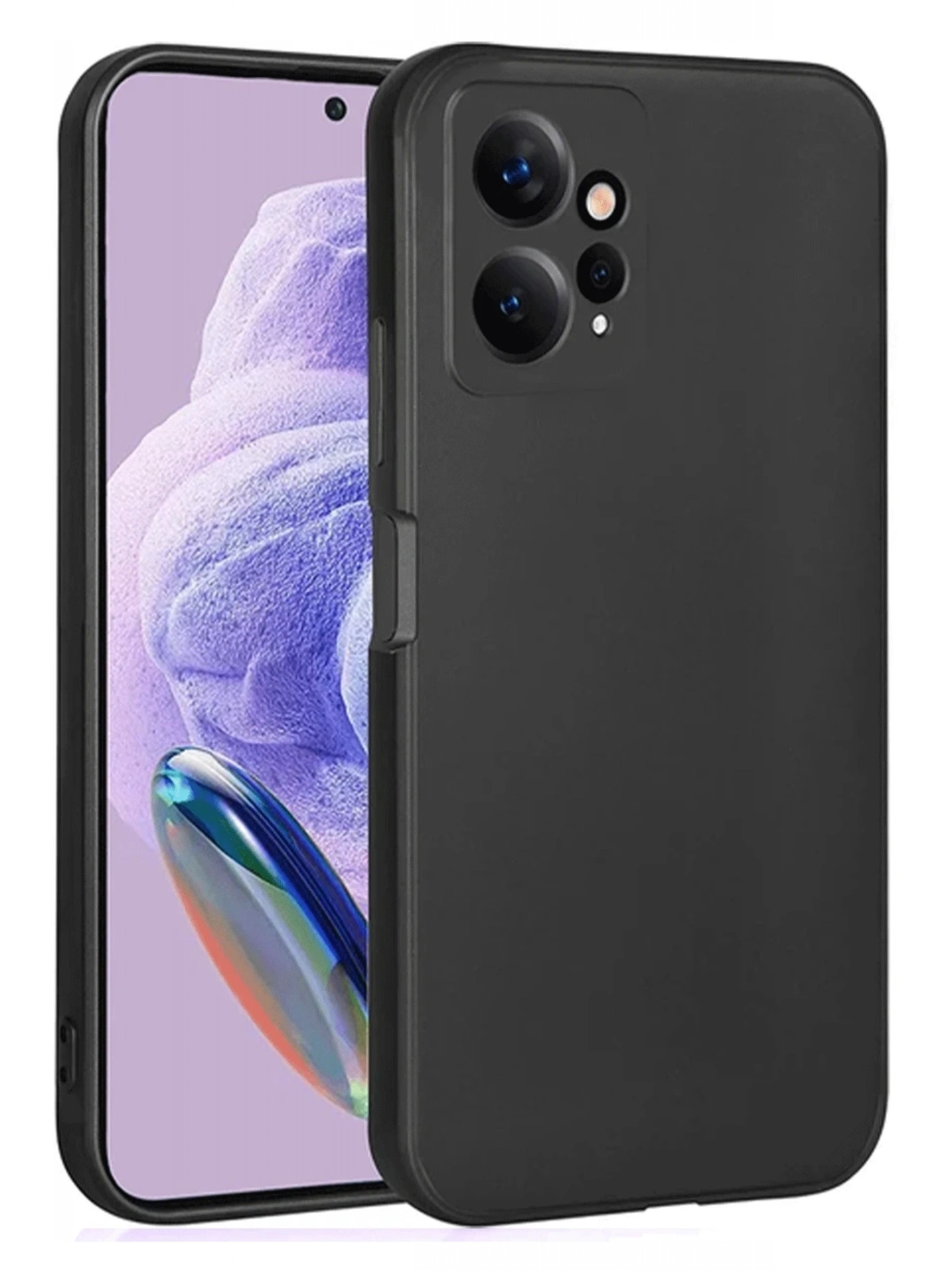 Newface Xiaomi Redmi Note 12 4G Kılıf First Silikon - Siyah