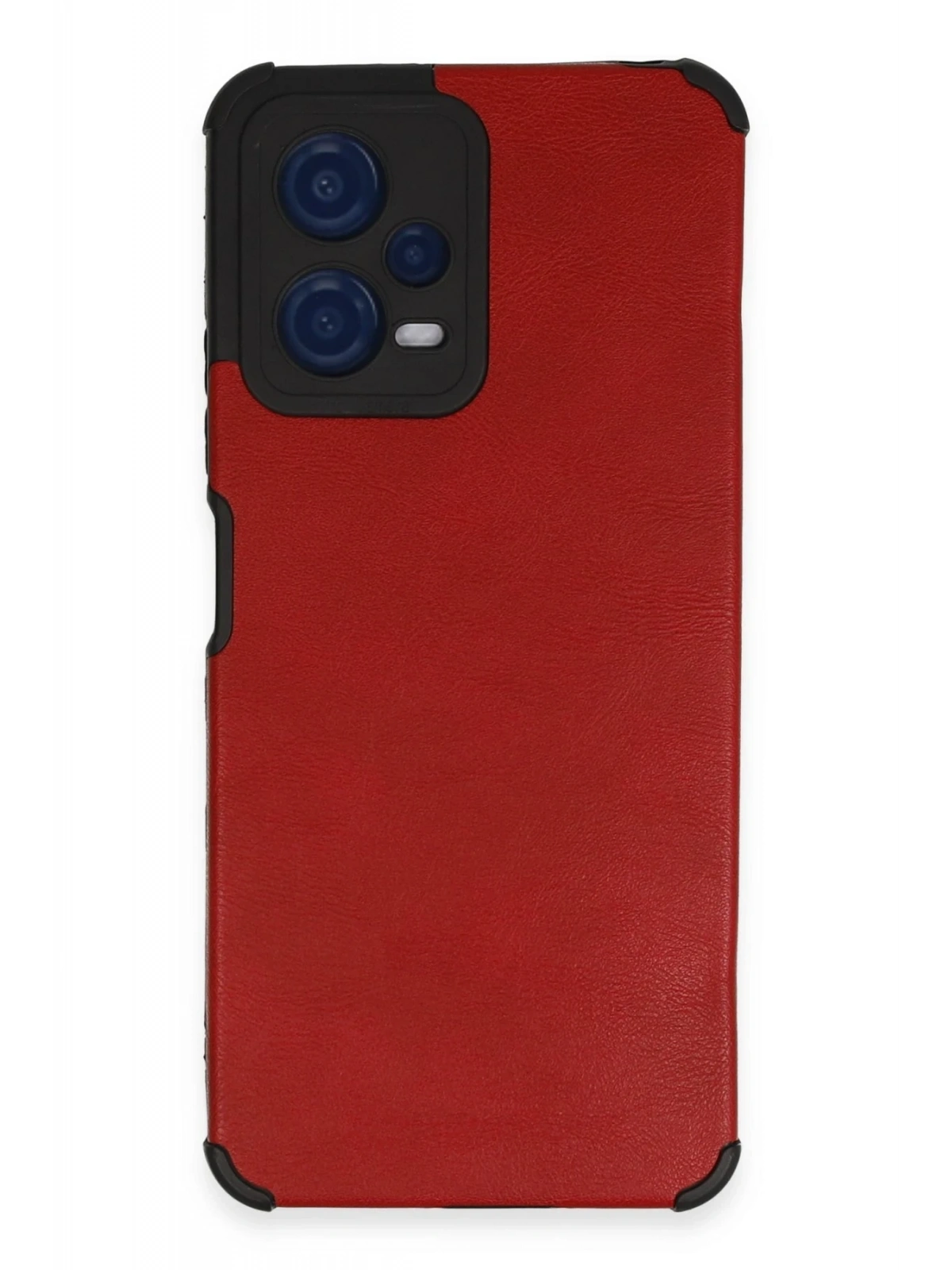Newface Xiaomi Redmi Note 12 5G Kılıf Loop Deri Silikon - Kırmızı
