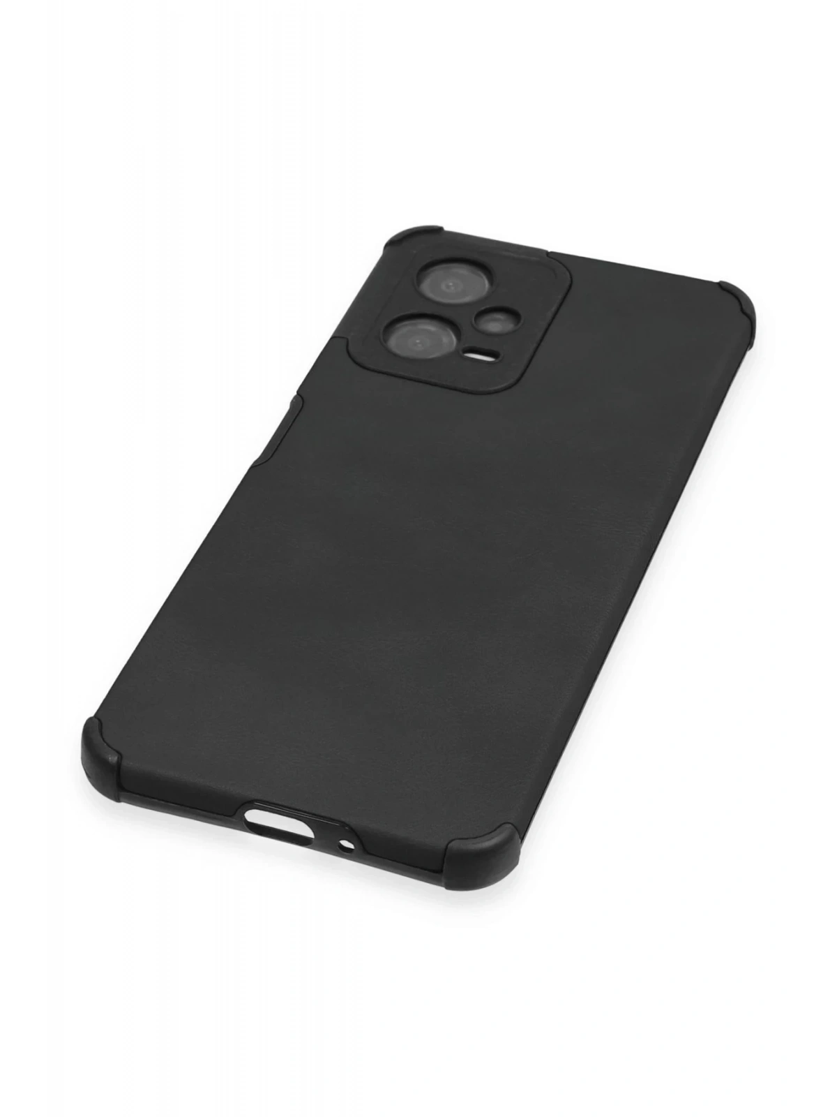 Newface Xiaomi Redmi Note 12 5G Kılıf Loop Deri Silikon - Siyah