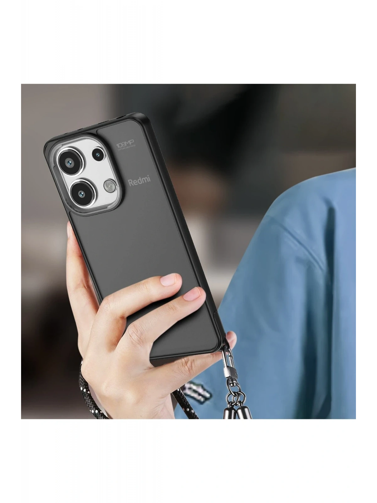 Newface Xiaomi Redmi Note 13 4G Kılıf Elegant Kapak - Siyah
