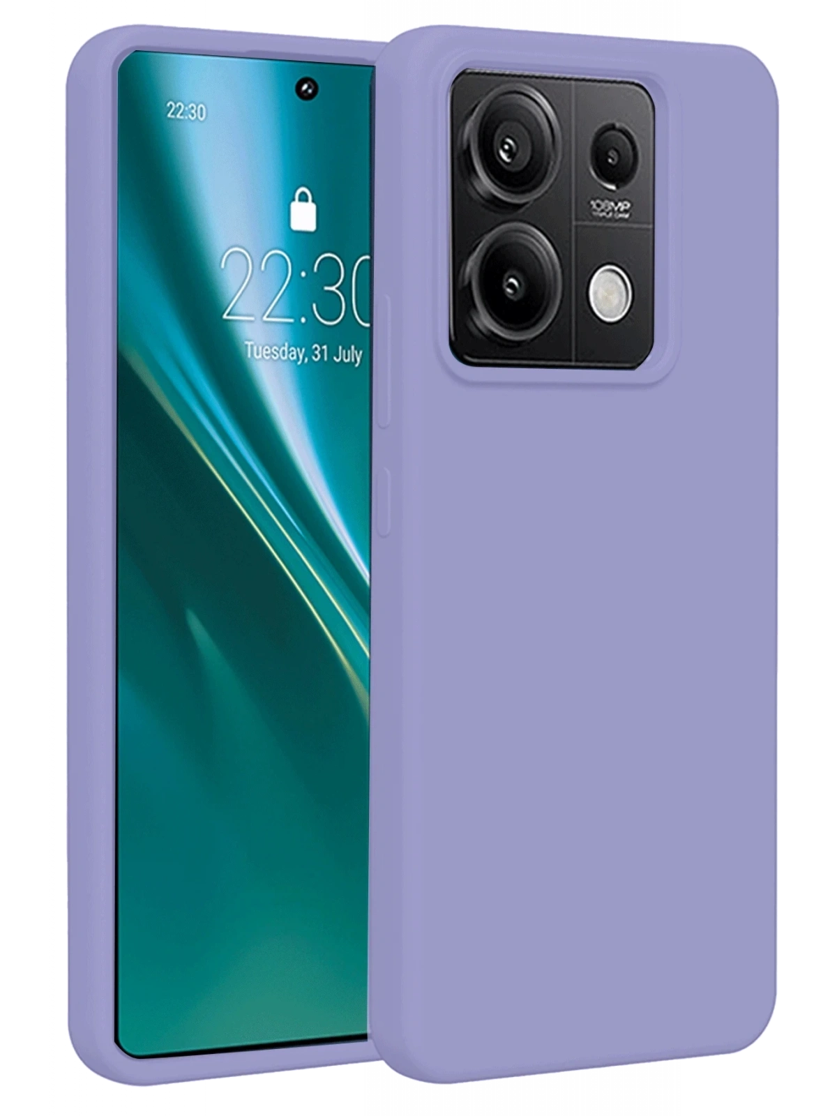 Newface Xiaomi Redmi Note 13 4G Kılıf First Silikon - Lila