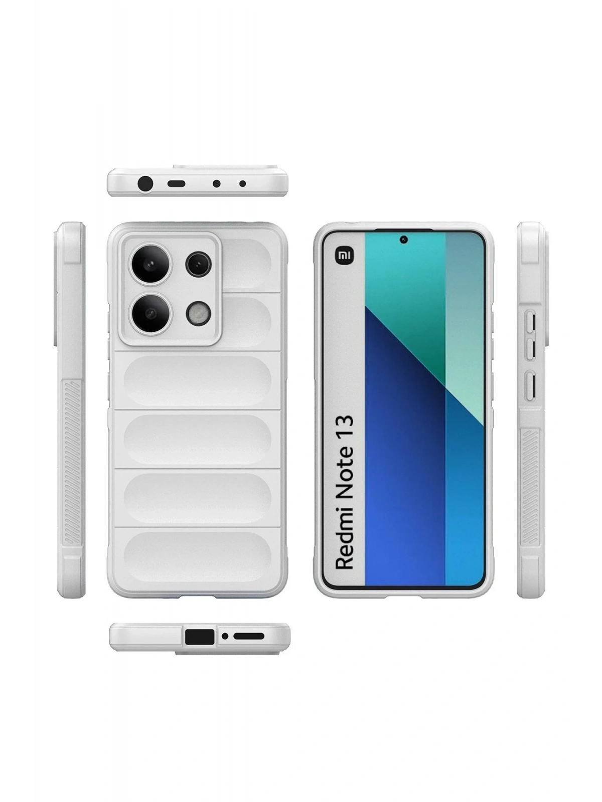 Newface Xiaomi Redmi Note 13 4G Kılıf Optimum Silikon - Krem