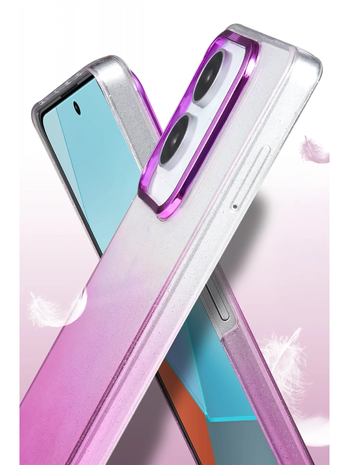 Newface Xiaomi Redmi Note 13 Pro 4G Glossy Kapak - Pembe