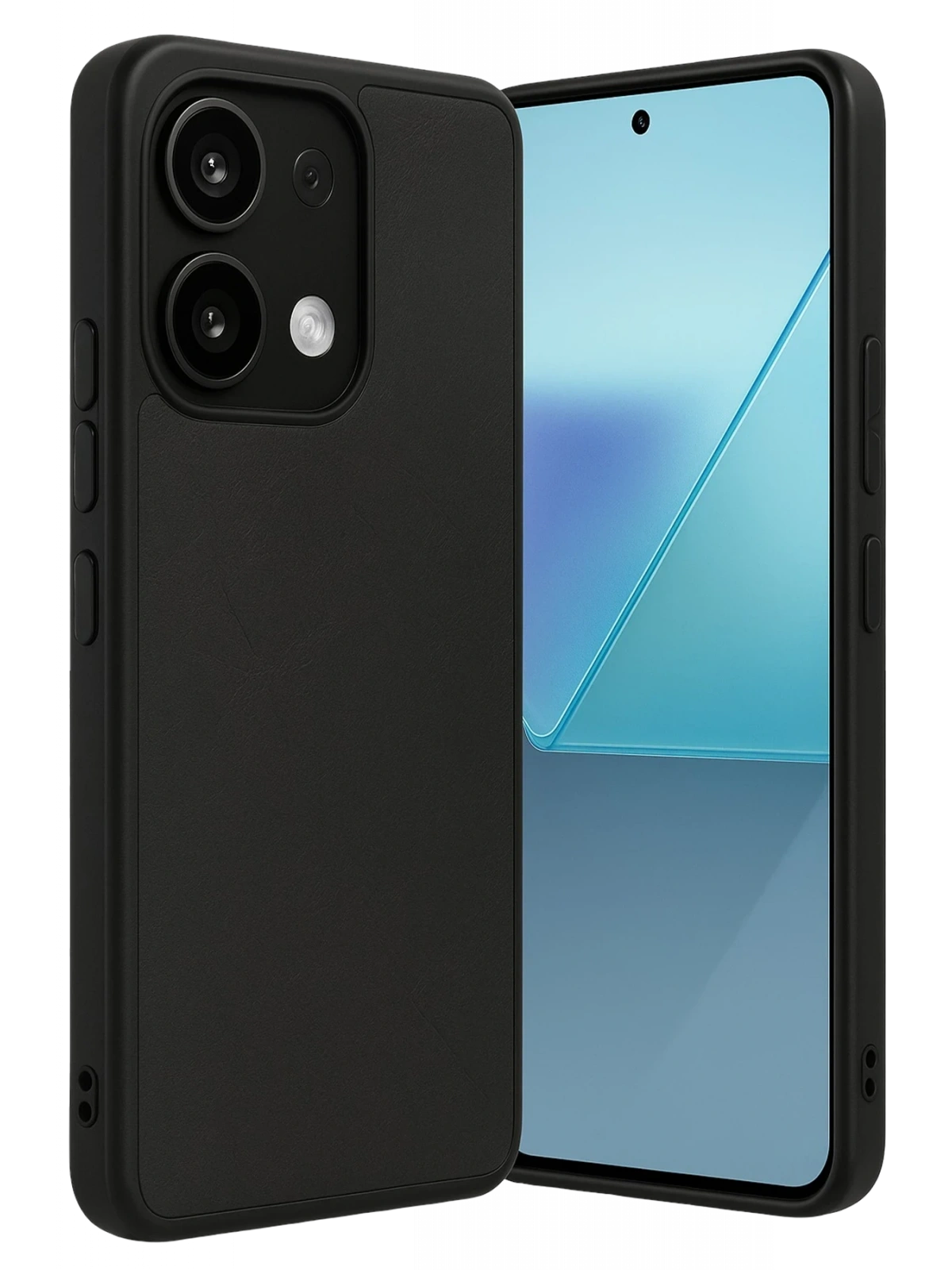 Newface Xiaomi Redmi Note 13 Pro 4G Kılıf Aras Deri Kapak - Siyah